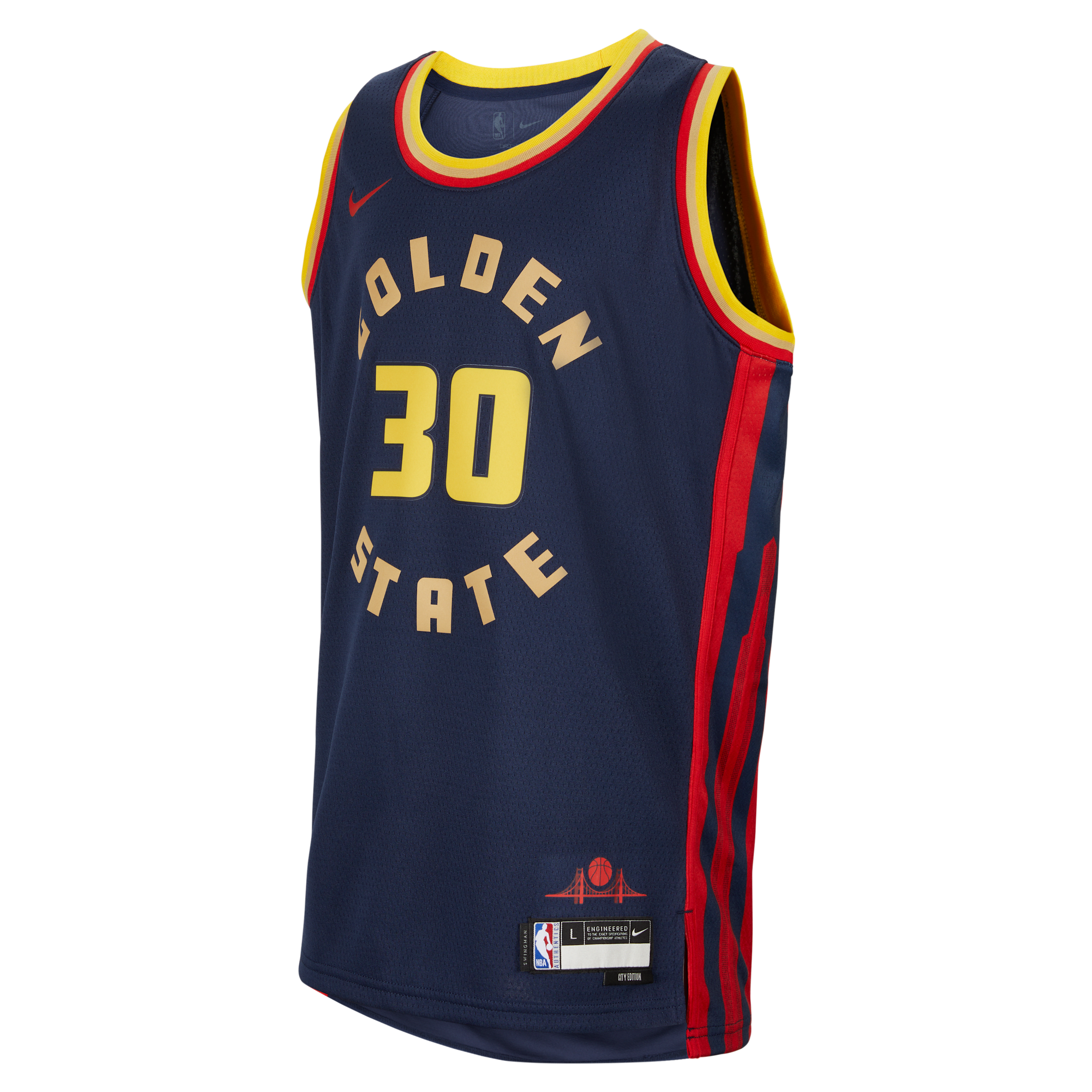Maillot Nike Dri-FIT NBA Swingman Stephen Curry Golden State Warriors 2024/25 City Edition pour ado