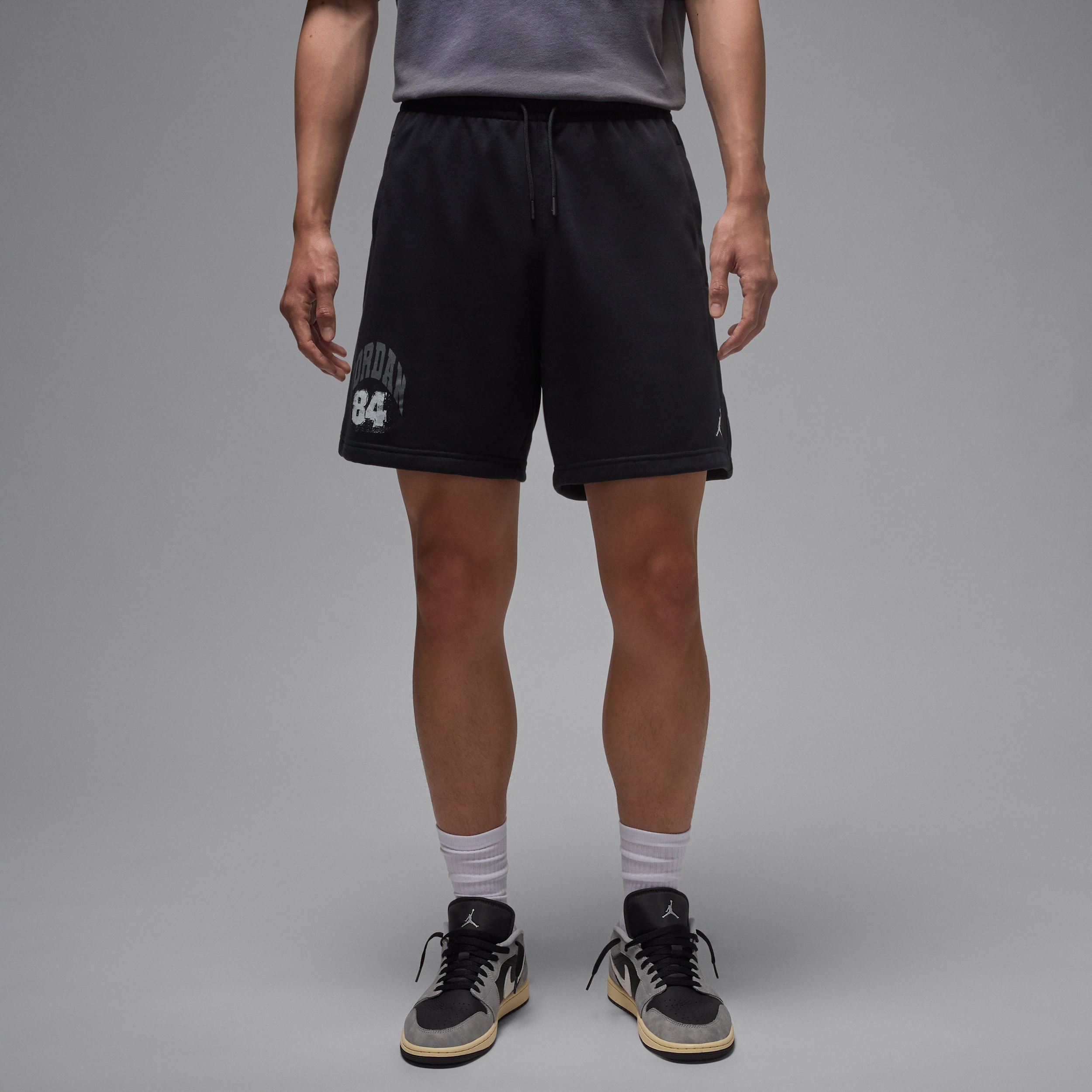 Nike Jordan Brooklyn Mens Collegiate Shorts - Black - Cotton/Polyester