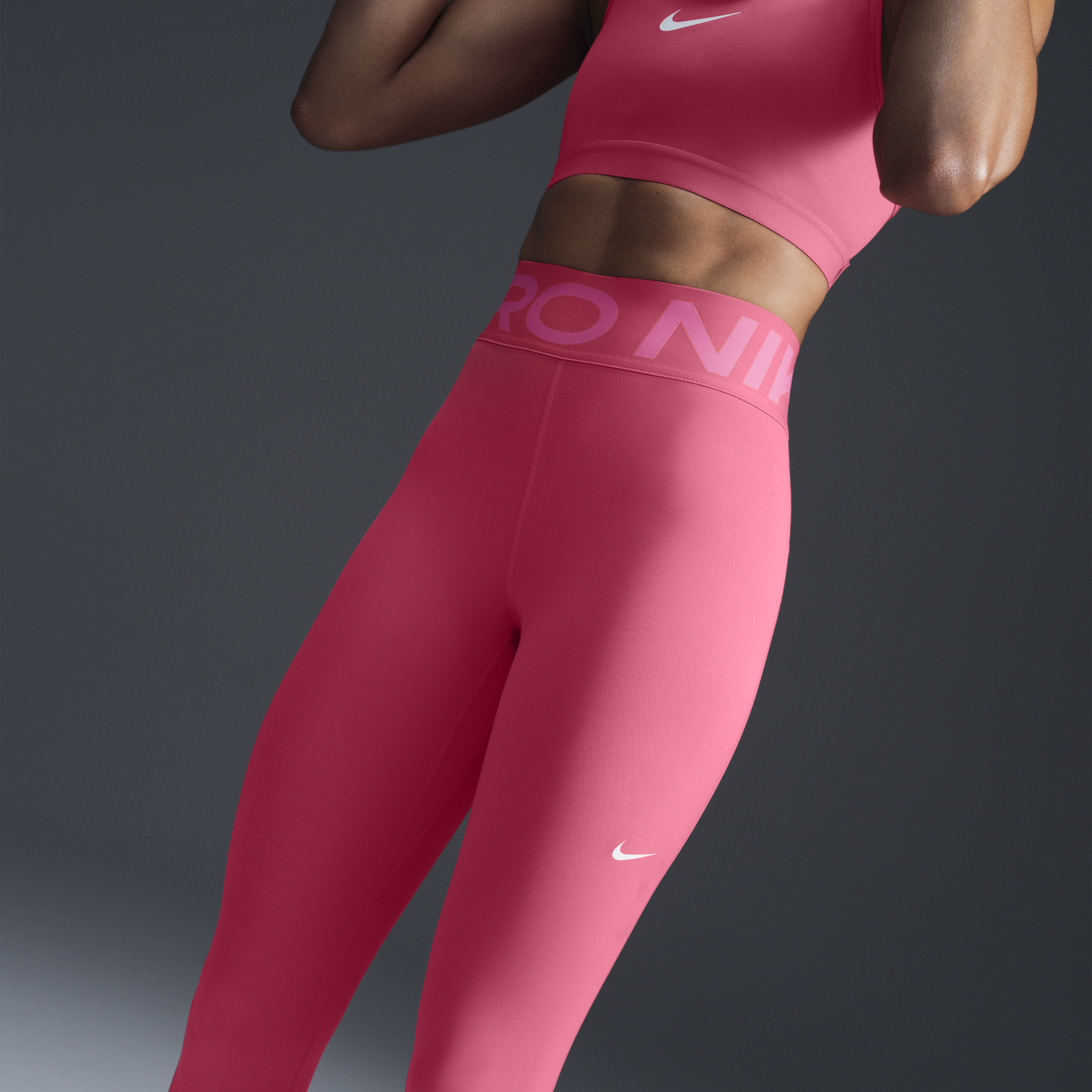 Legging long taille haute Nike Pro Sculpt pour femme - Rose