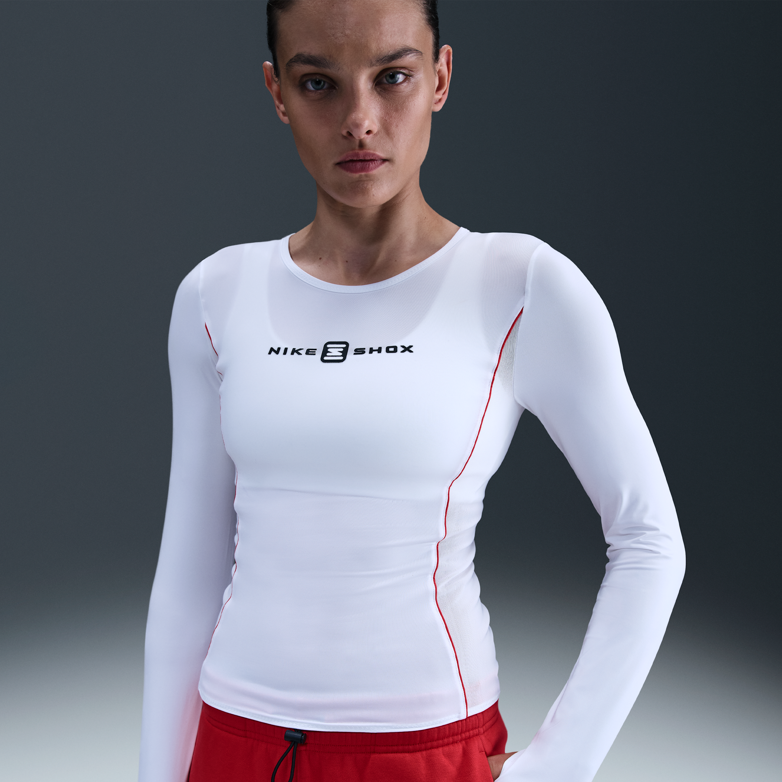 Thumbnail - Nike Shox Longsleeve für Damen - Weiß