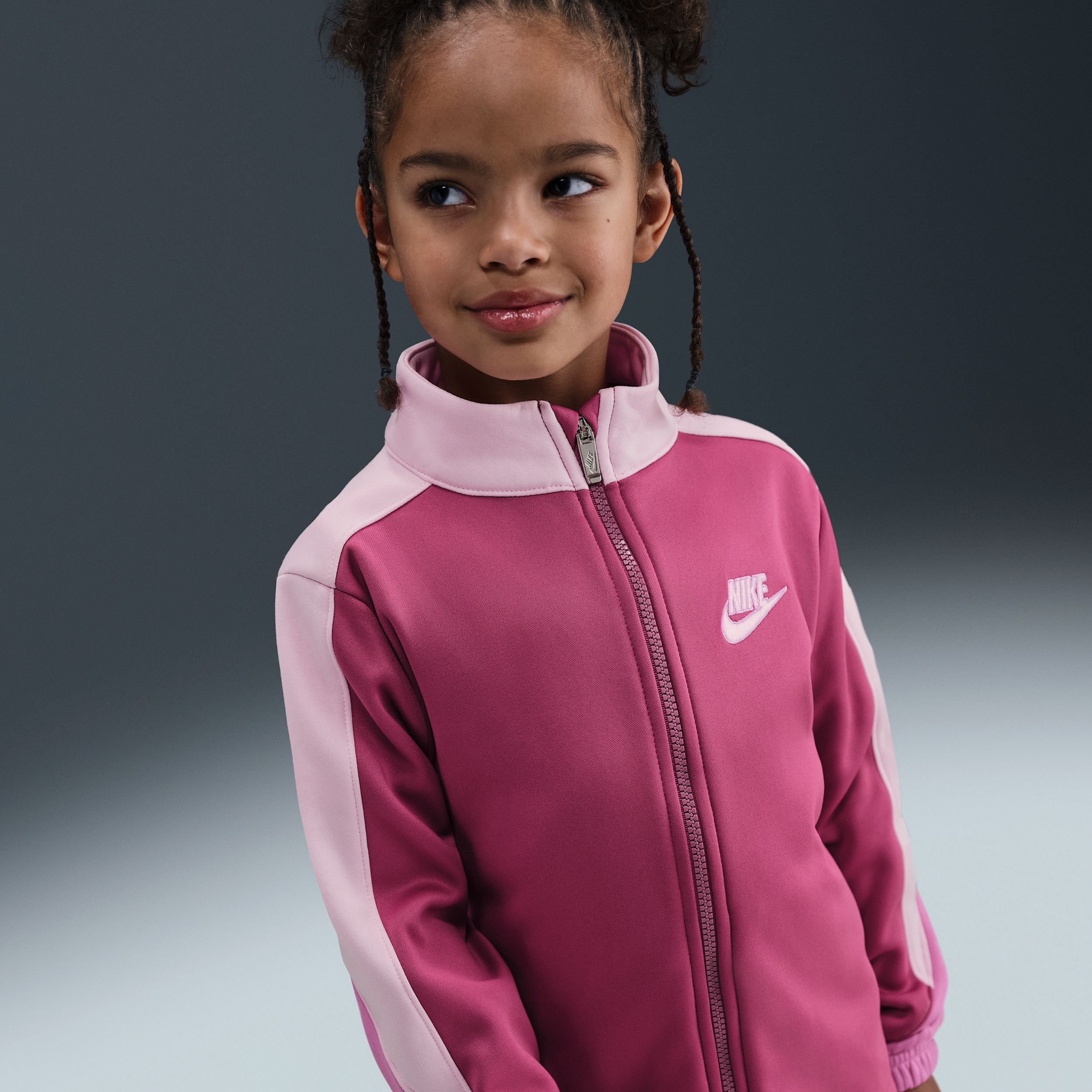Thumbnail - Nike zweiteiliges Propus-Set mit Colorblocking (jüngere Kinder) - Pink