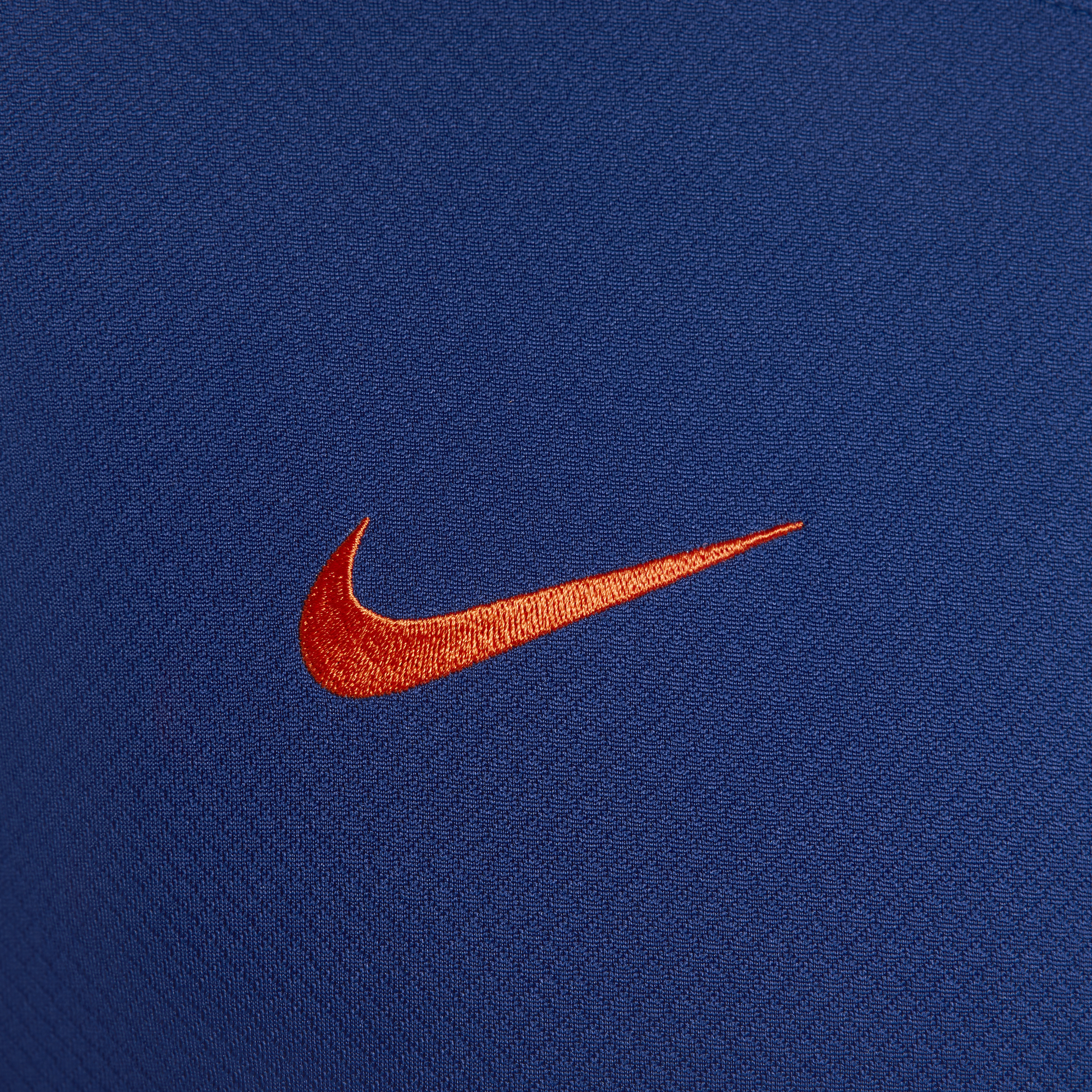 Nike Nederland Strike Dri-FIT knit voetbaltop met korte mouwen voor heren Blauw