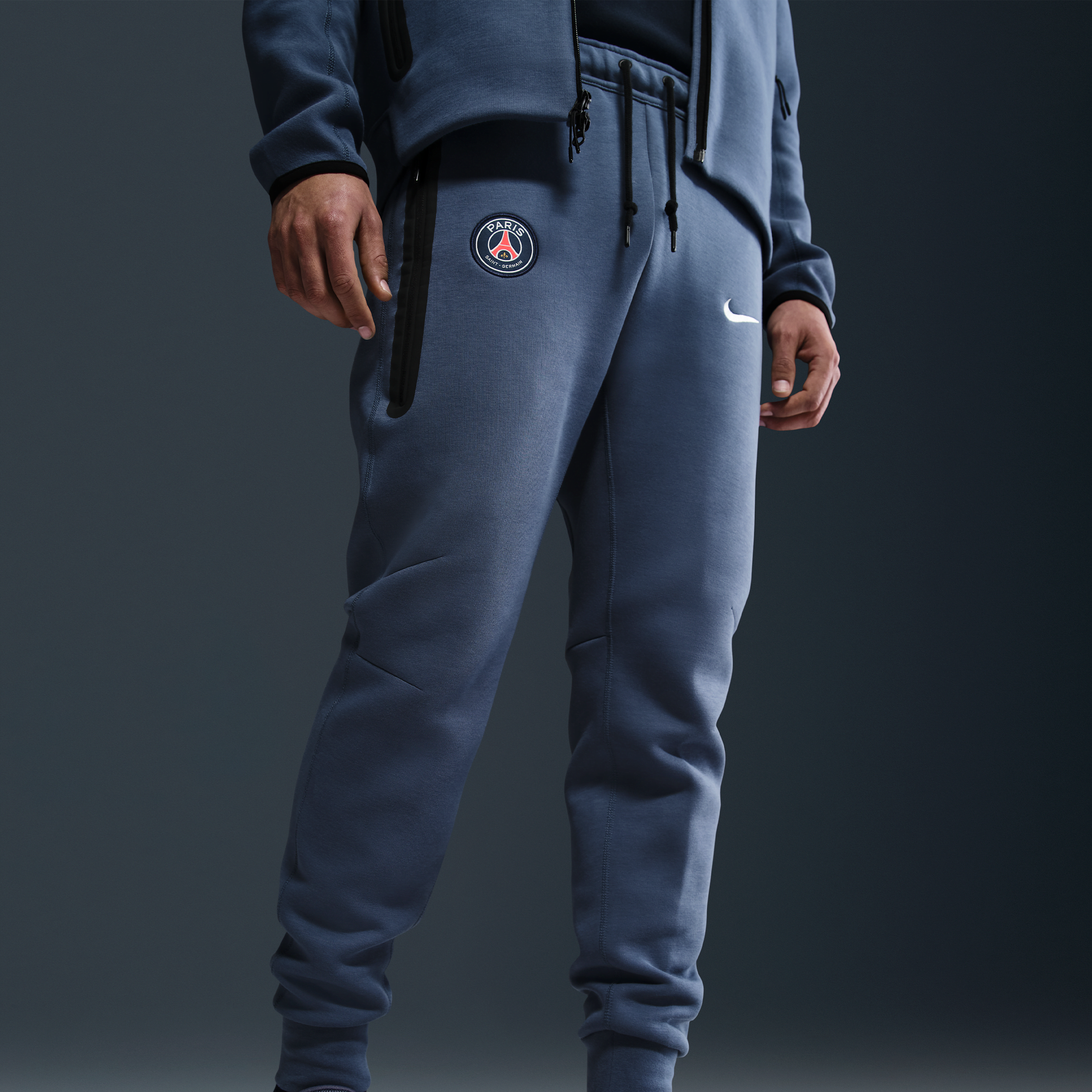 Thumbnail - Paris Saint-Germain Tech Nike Football Fleece-Jogger (Herren) - Blau