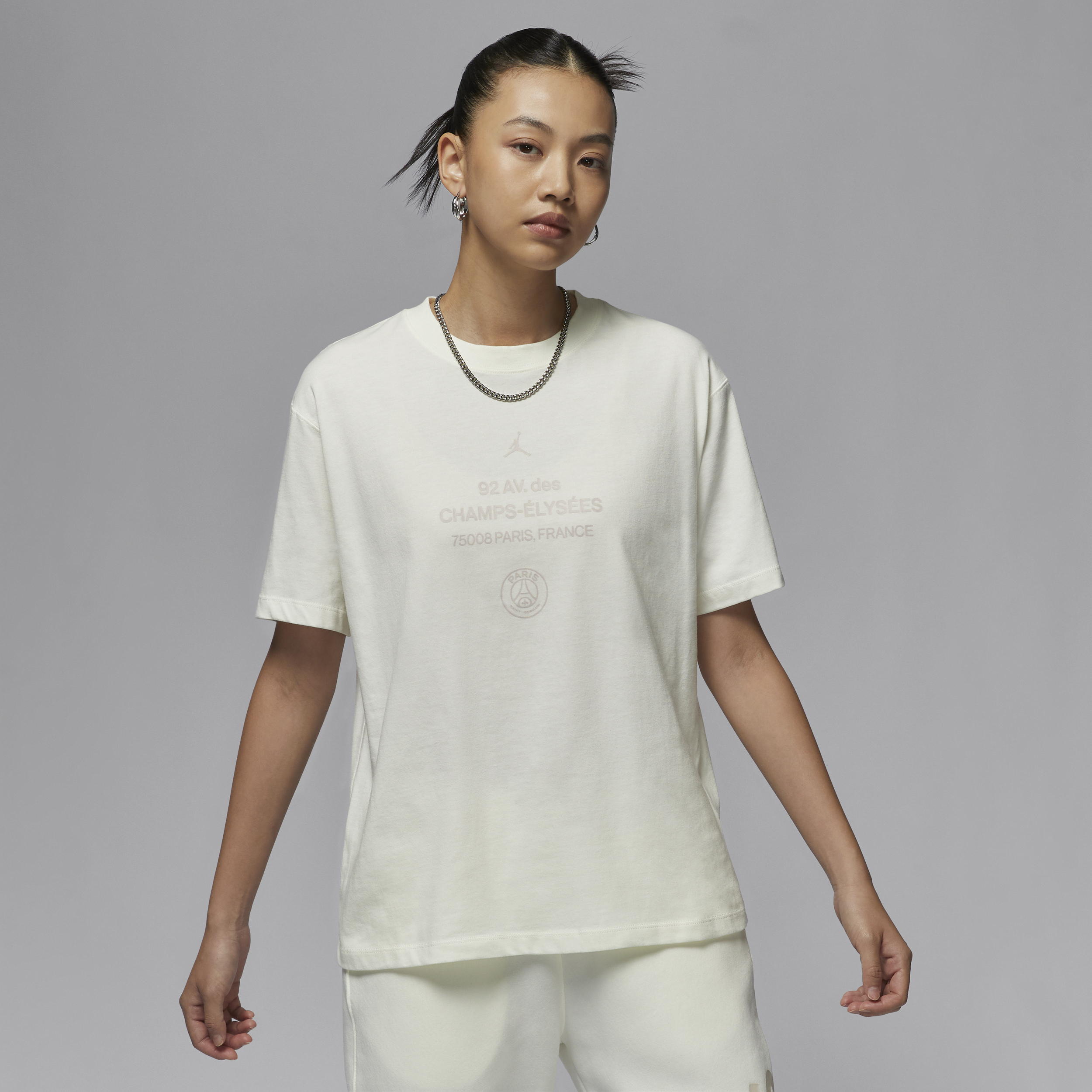 T-shirt Paris Saint-Germain pour Femme - Blanc