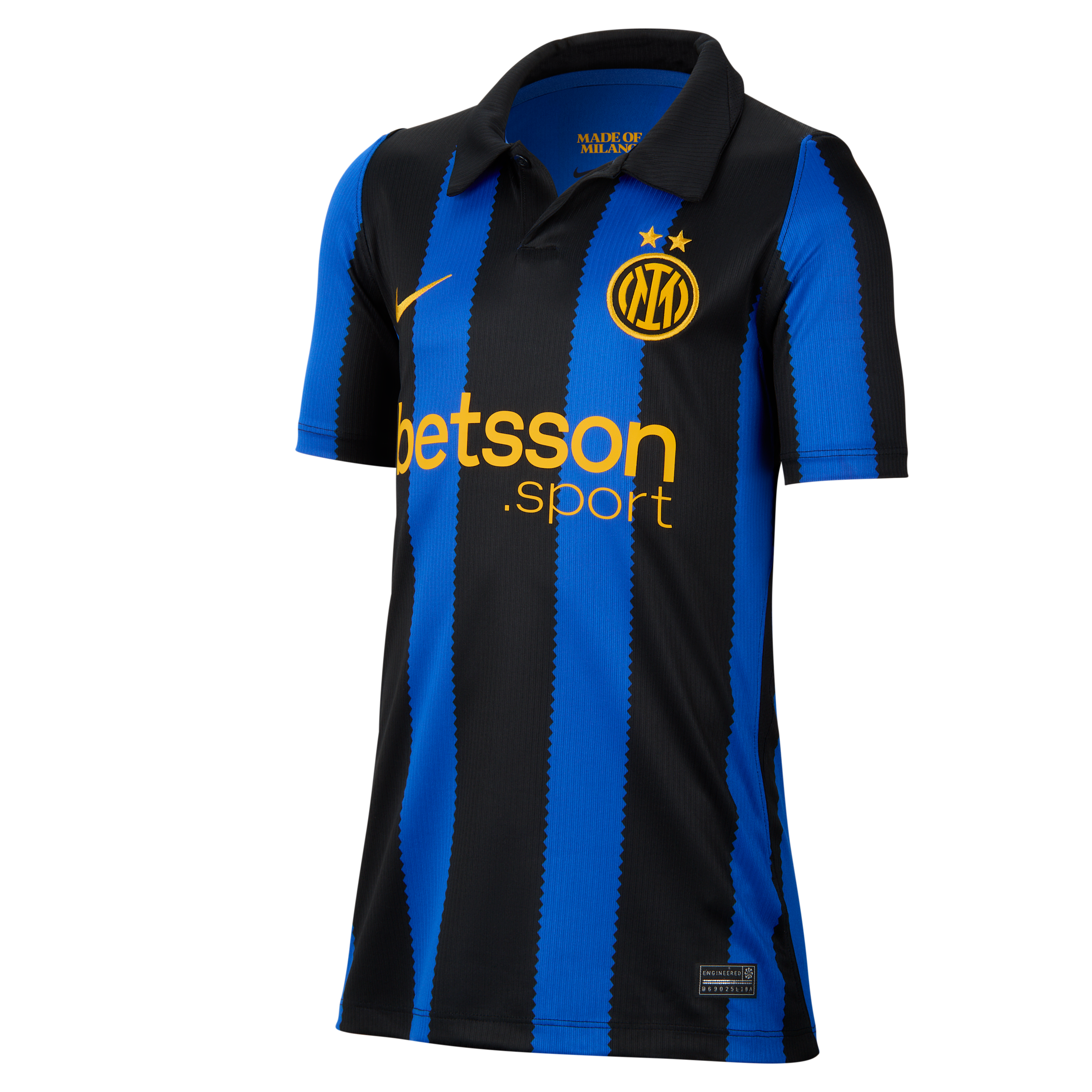 Inter Milan 2026/27 Stadium Home Nike Dri-FIT Replica-fodboldtrøje til større børn - blå