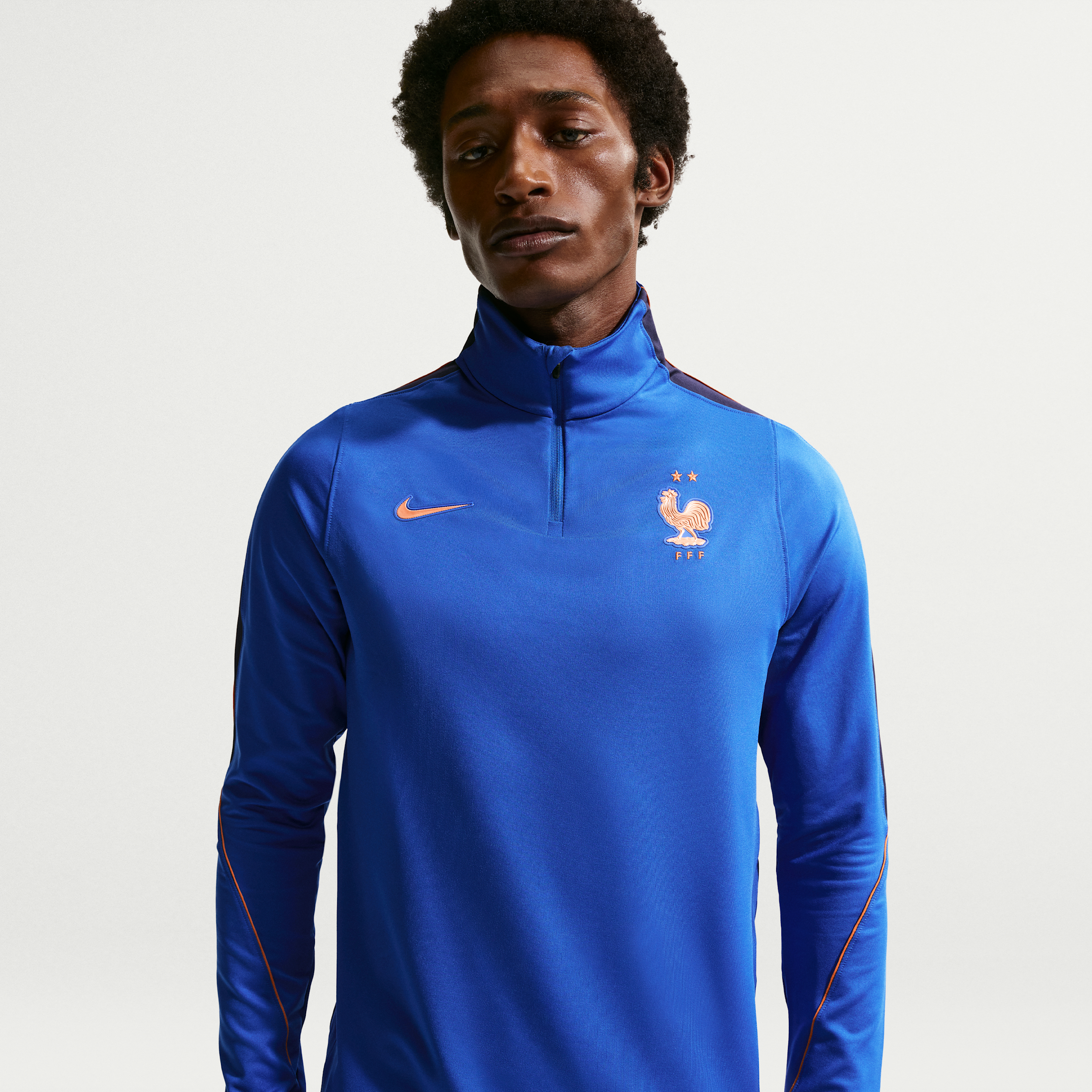 Thumbnail - Frankreich Strike Nike Dri-FIT Fußball-Drill-Oberteil für Herren - Blau