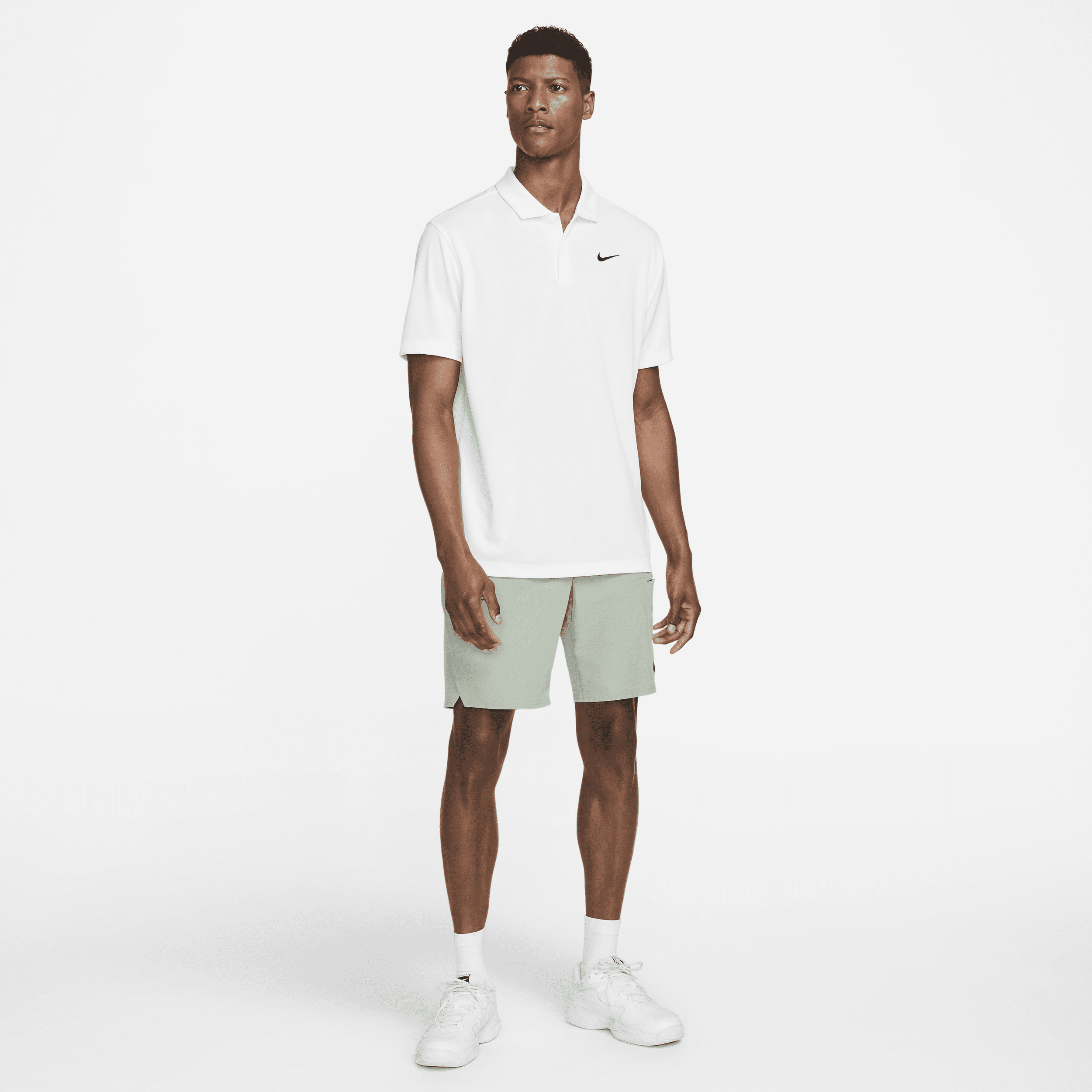 Polo de tennis NikeCourt Dri-FIT pour Homme - Blanc