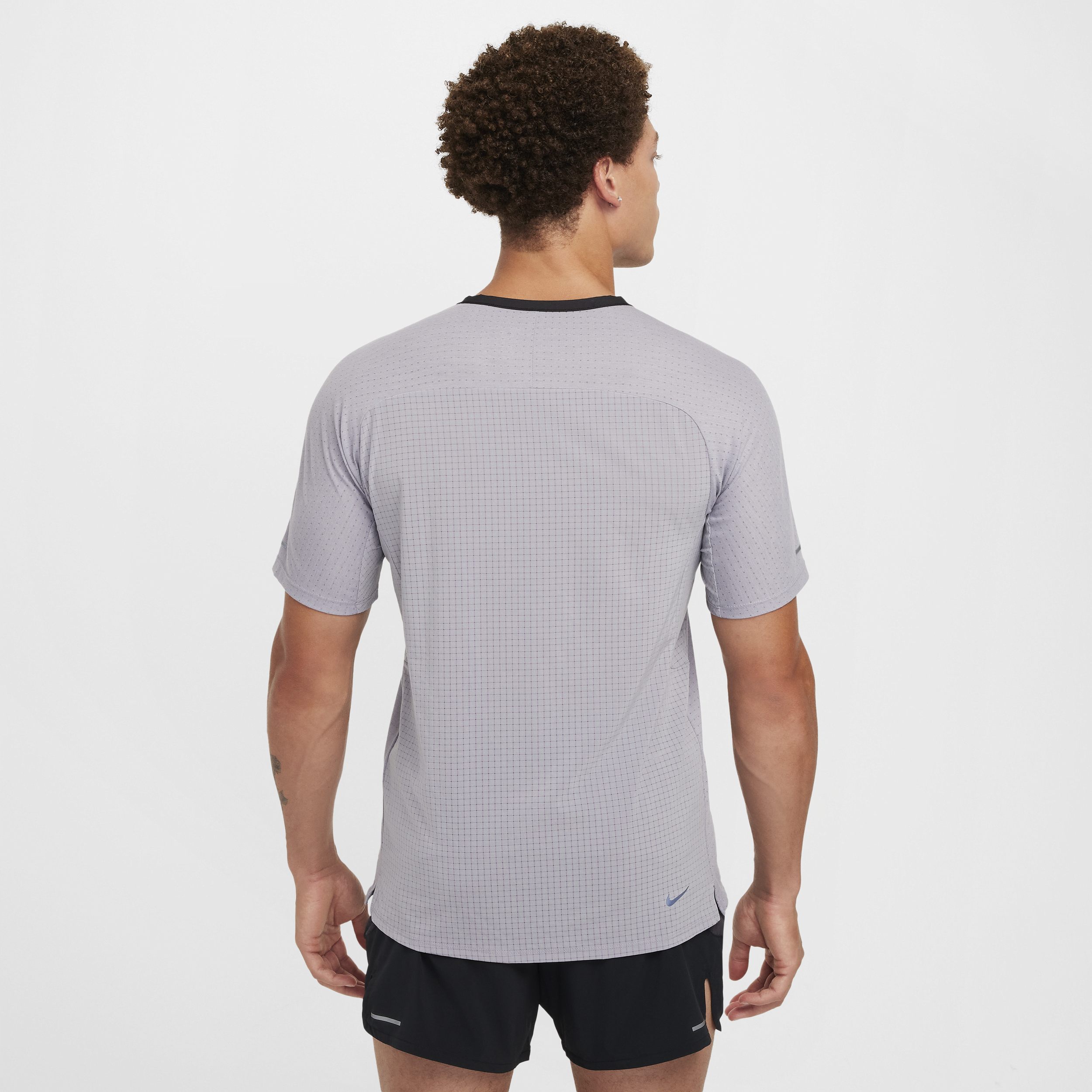 Haut de running Dri-FIT à manches courtes Nike Trail Solar Chase pour homme - Gris