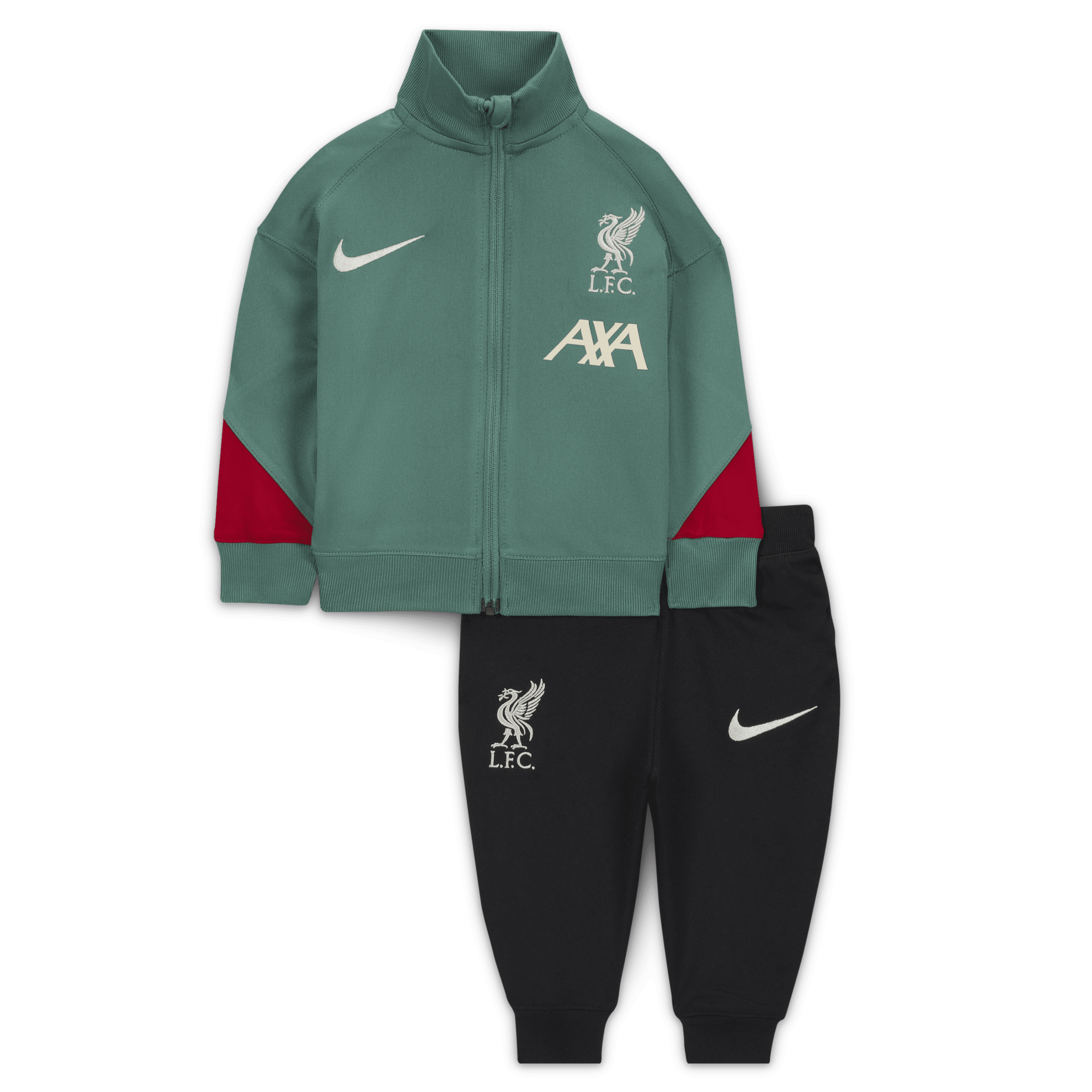 Nike Liverpool FC Strike Dri-FIT knit voetbaltrainingspak voor baby's Groen