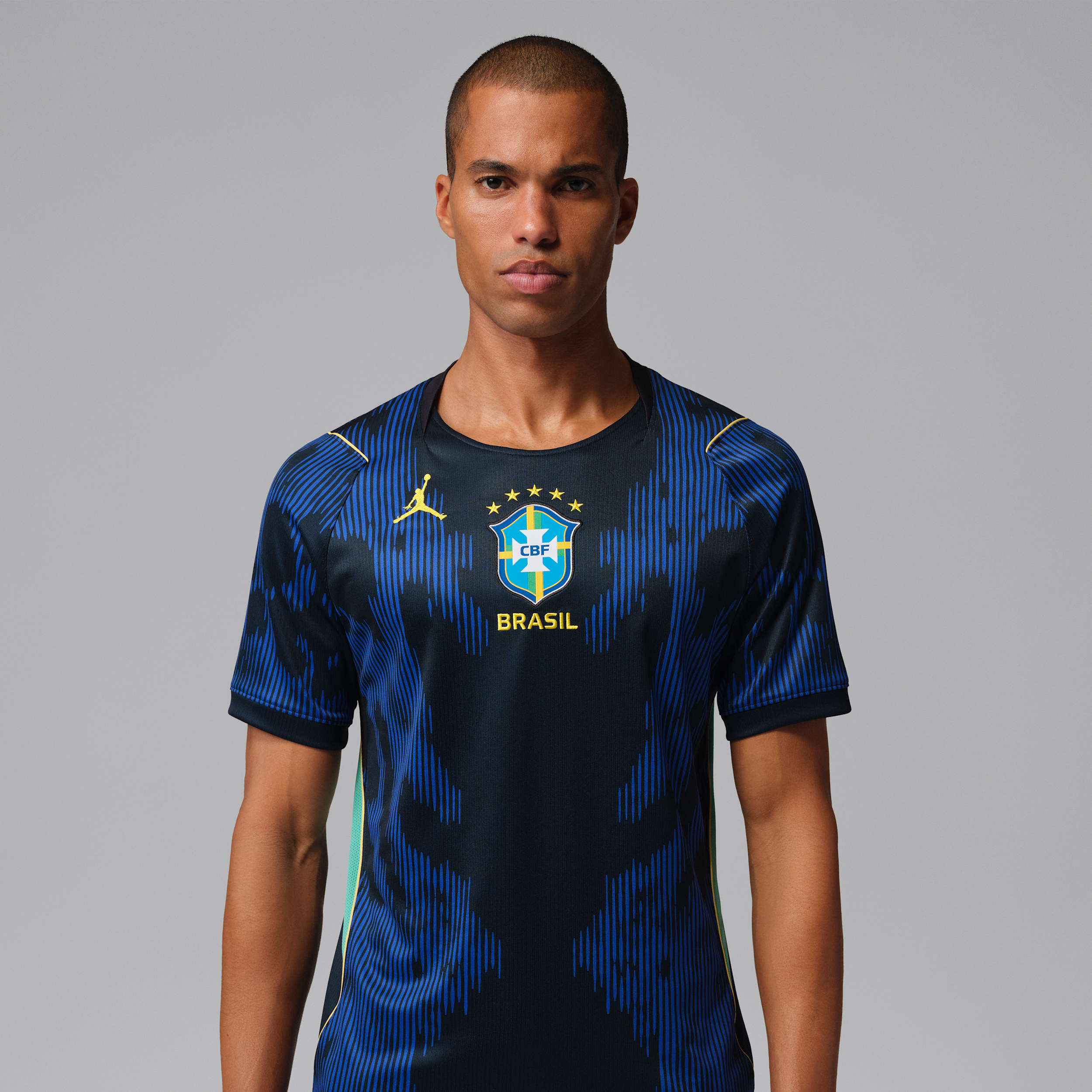 Brazil 2026 Stadium Away Jordan Dri-FIT Replica Football-trøje til mænd - blå