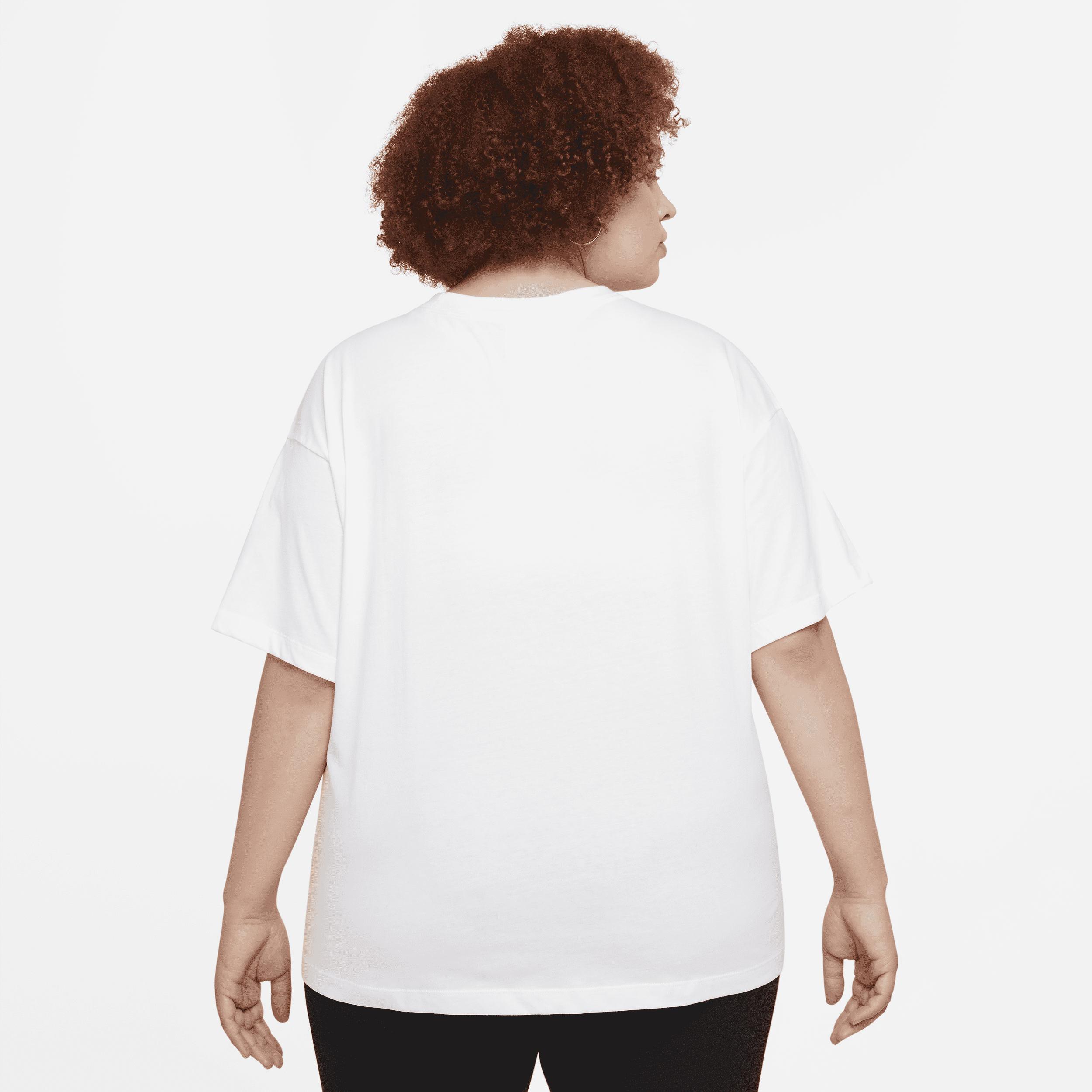 Haut à manches courtes oversize Nike Sportswear Essential pour Femme - Blanc