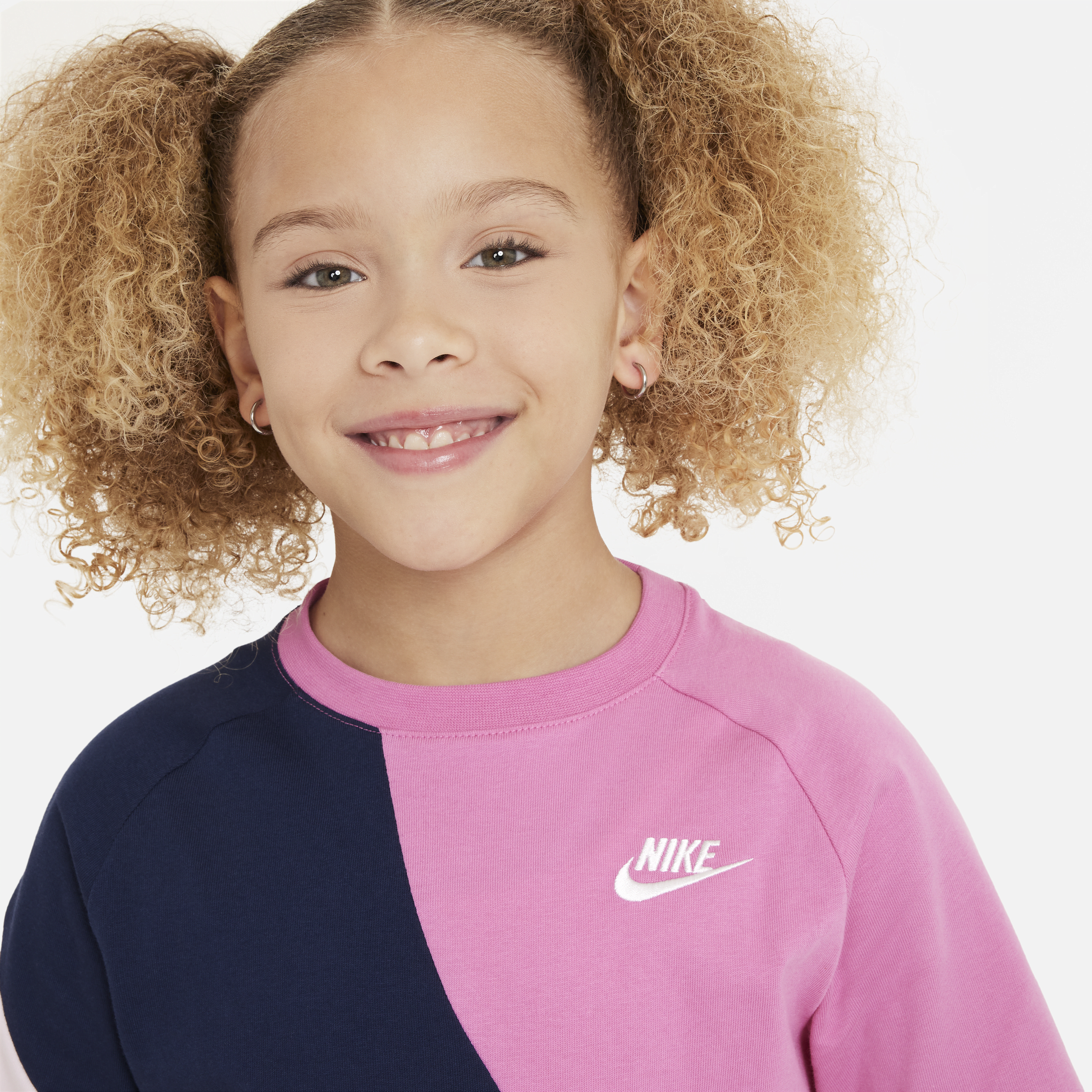 Nike Sportswear jersey meisjestop Blauw