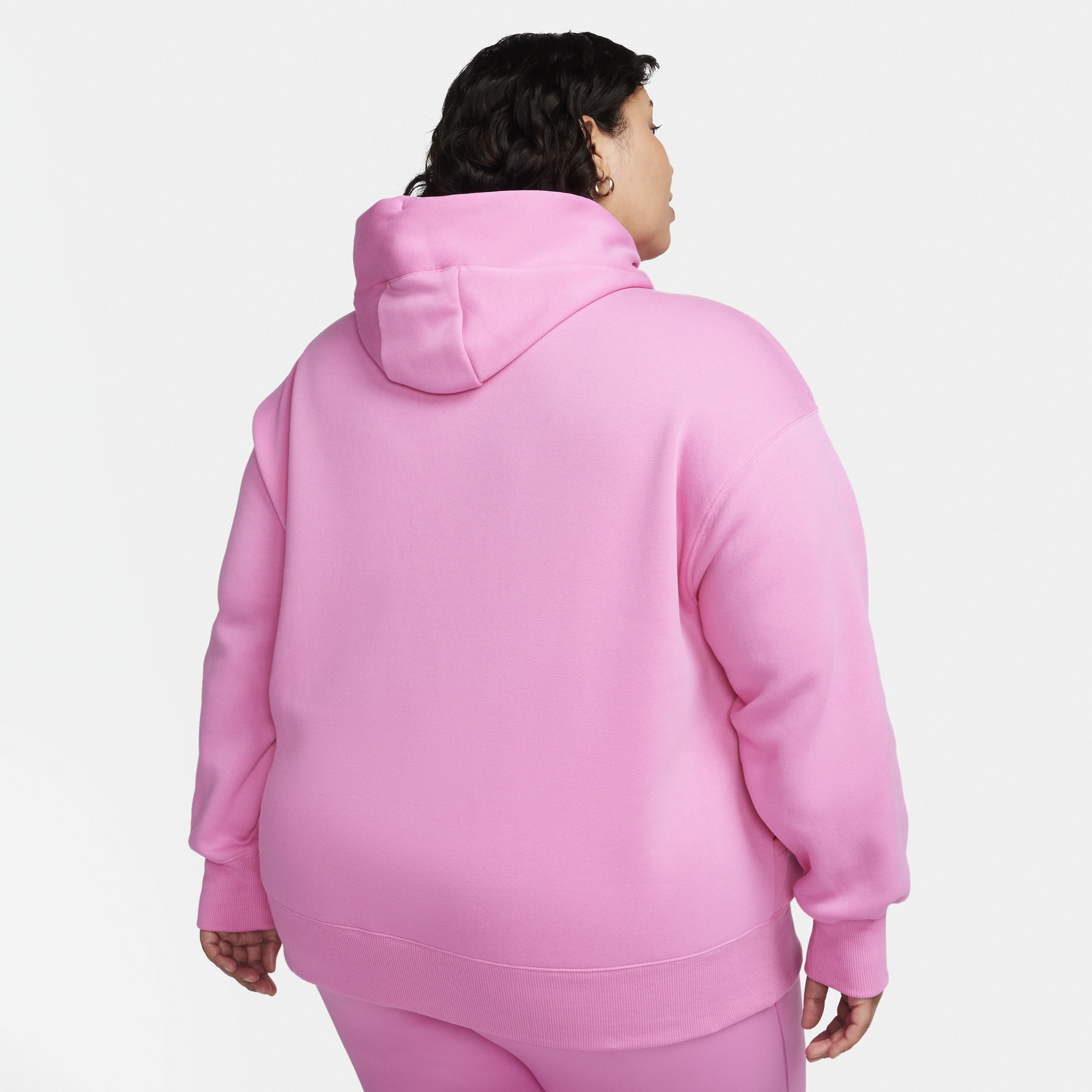 Nike Sportswear Phoenix Fleece oversized hoodie voor dames (Plus Size) Rood