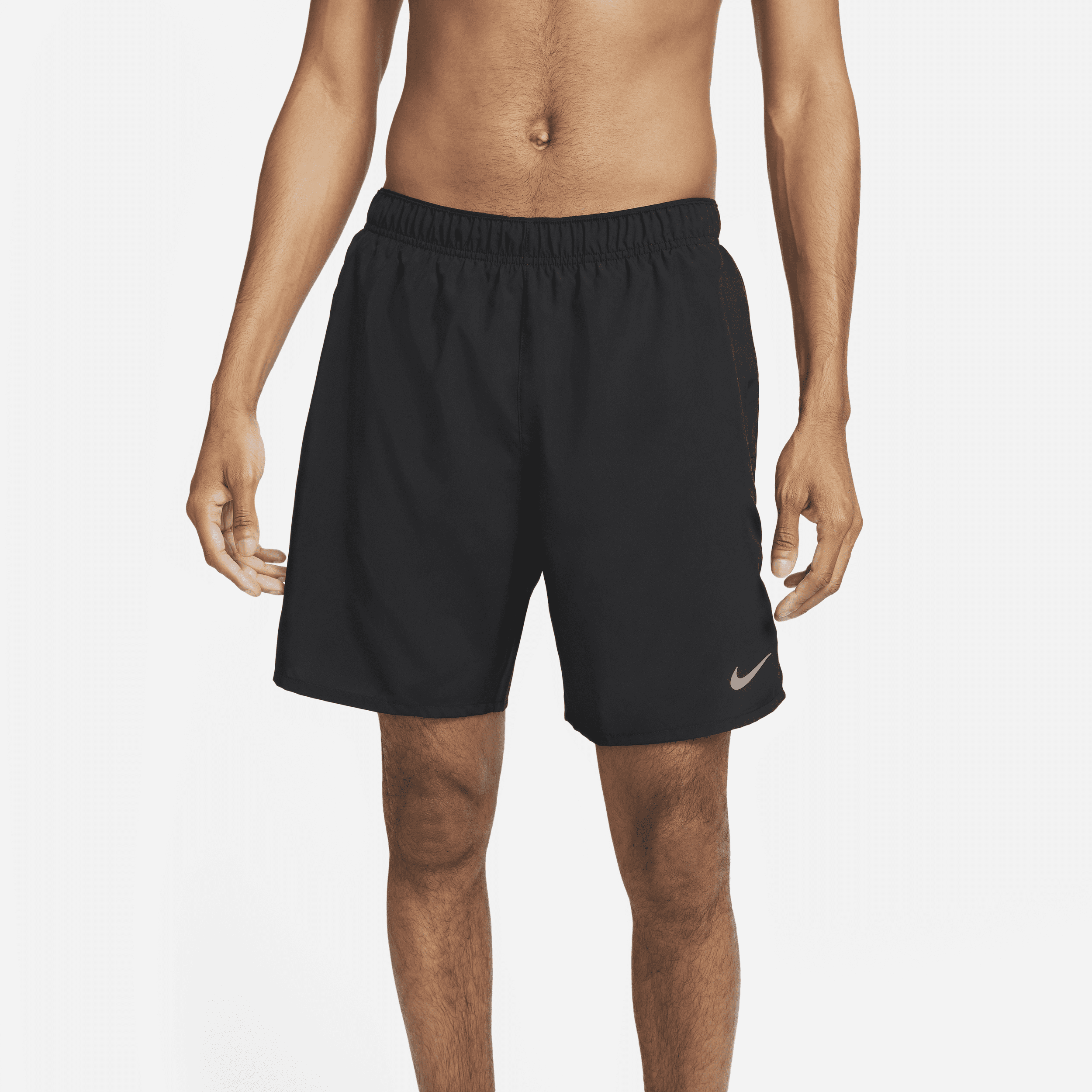 Short de running 2-en-1 18 cm Dri-FIT Nike Challenger pour homme - Noir