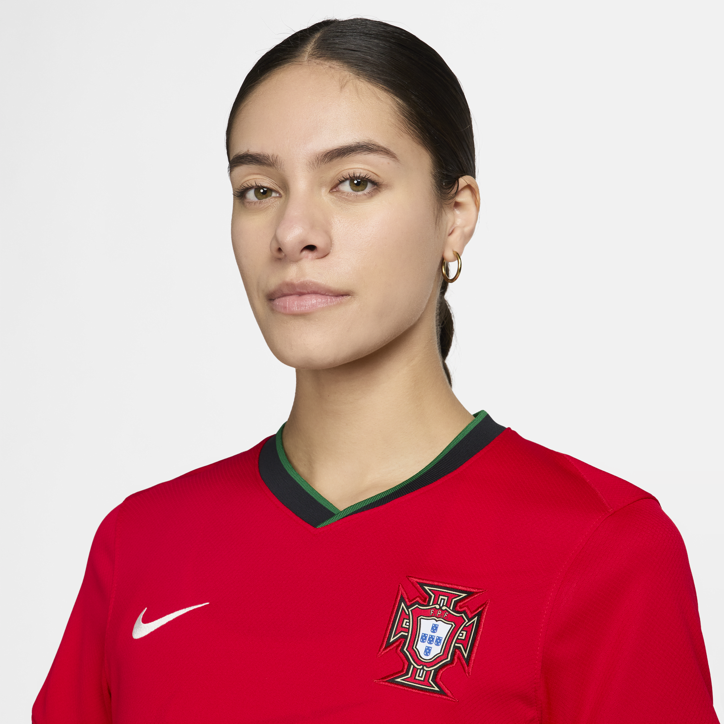 Nike Portugal (herenelftal) 2024 25 Stadium Thuis Dri-FIT replica voetbalshirt voor dames Rood