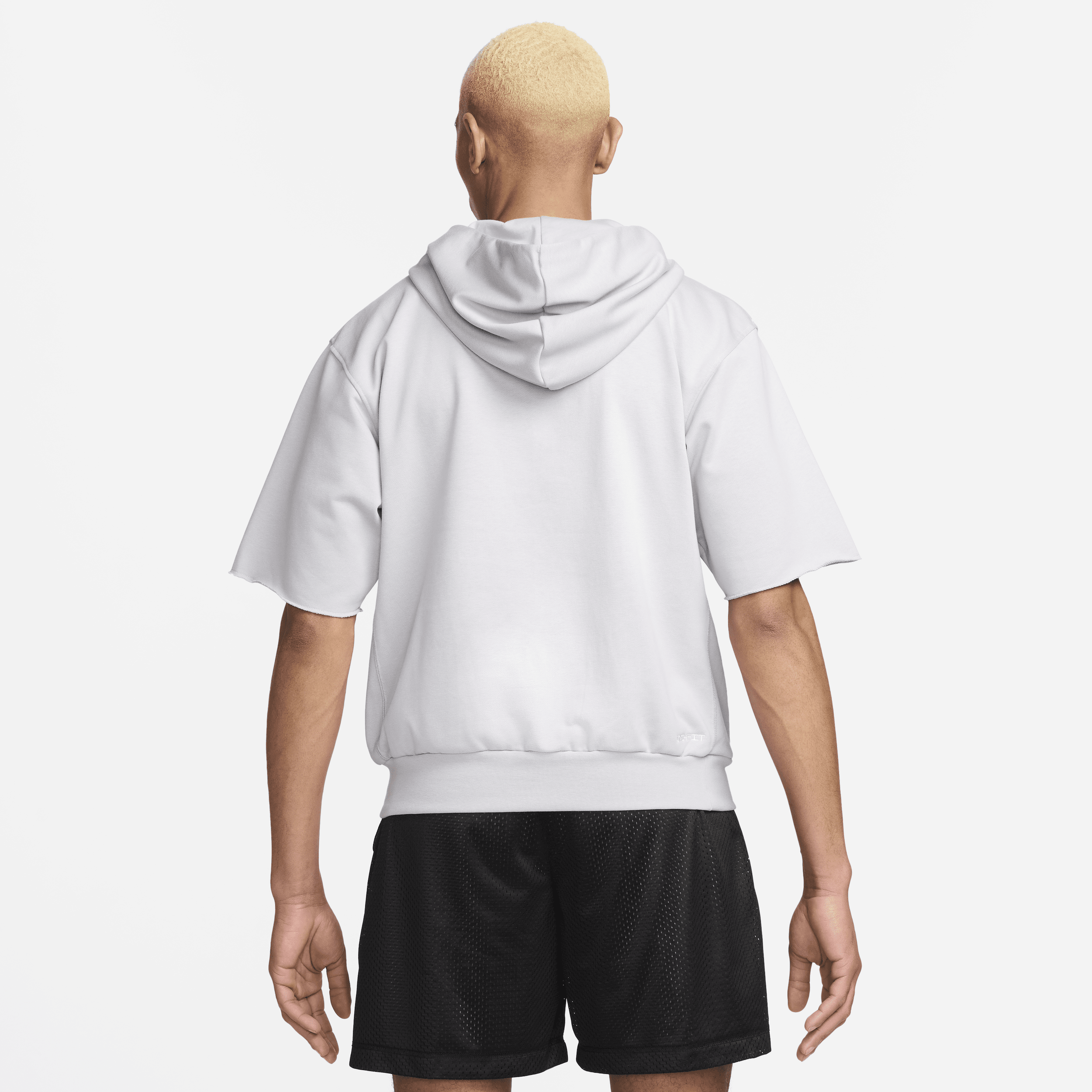 Nike Standard Issue Dri-FIT hoodie met korte mouwen voor heren Grijs