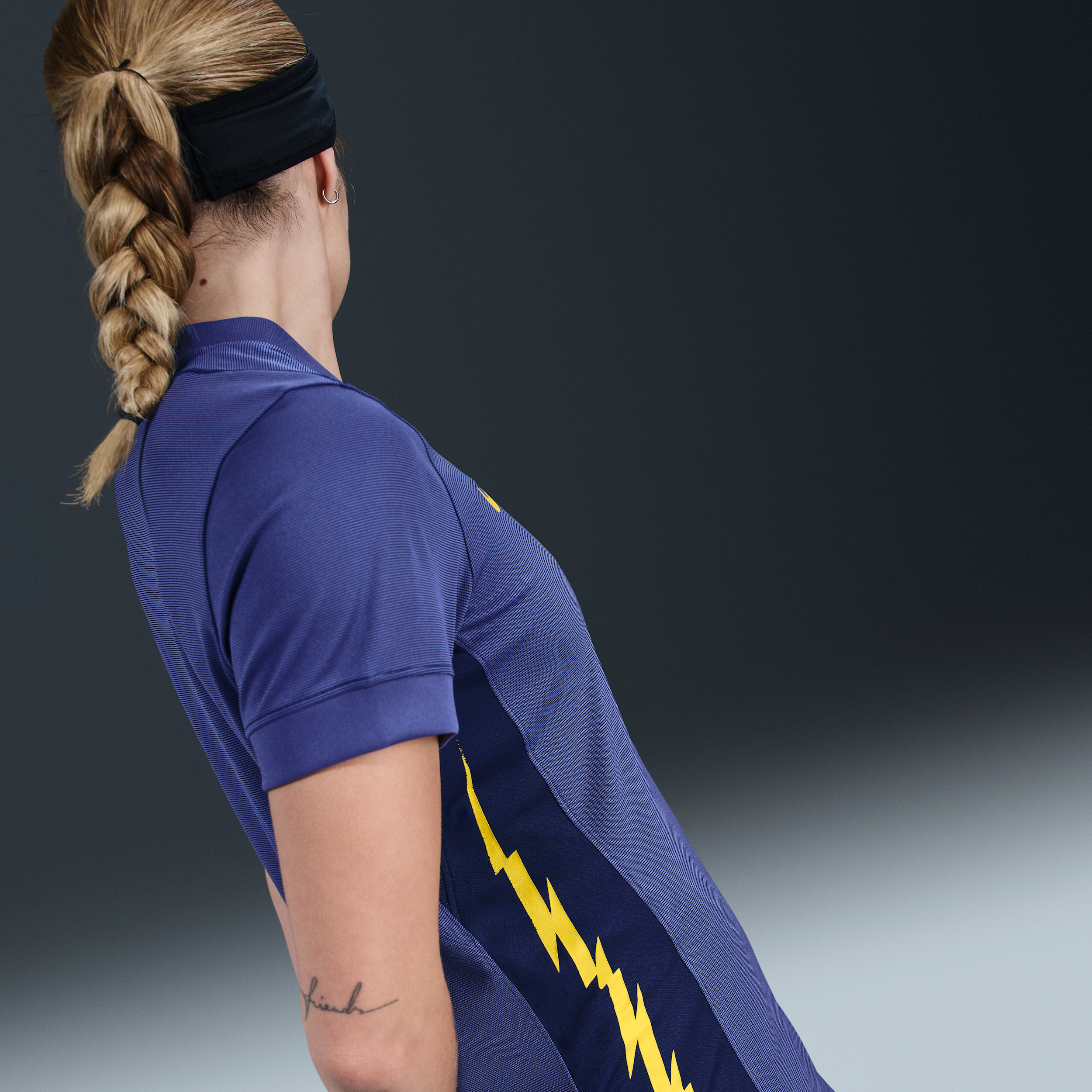 Thumbnail - Atlético Madrid 2025/26 Stadium Away Nike Dri-FIT Replika-Fußballtrikot (Damen) - Blau