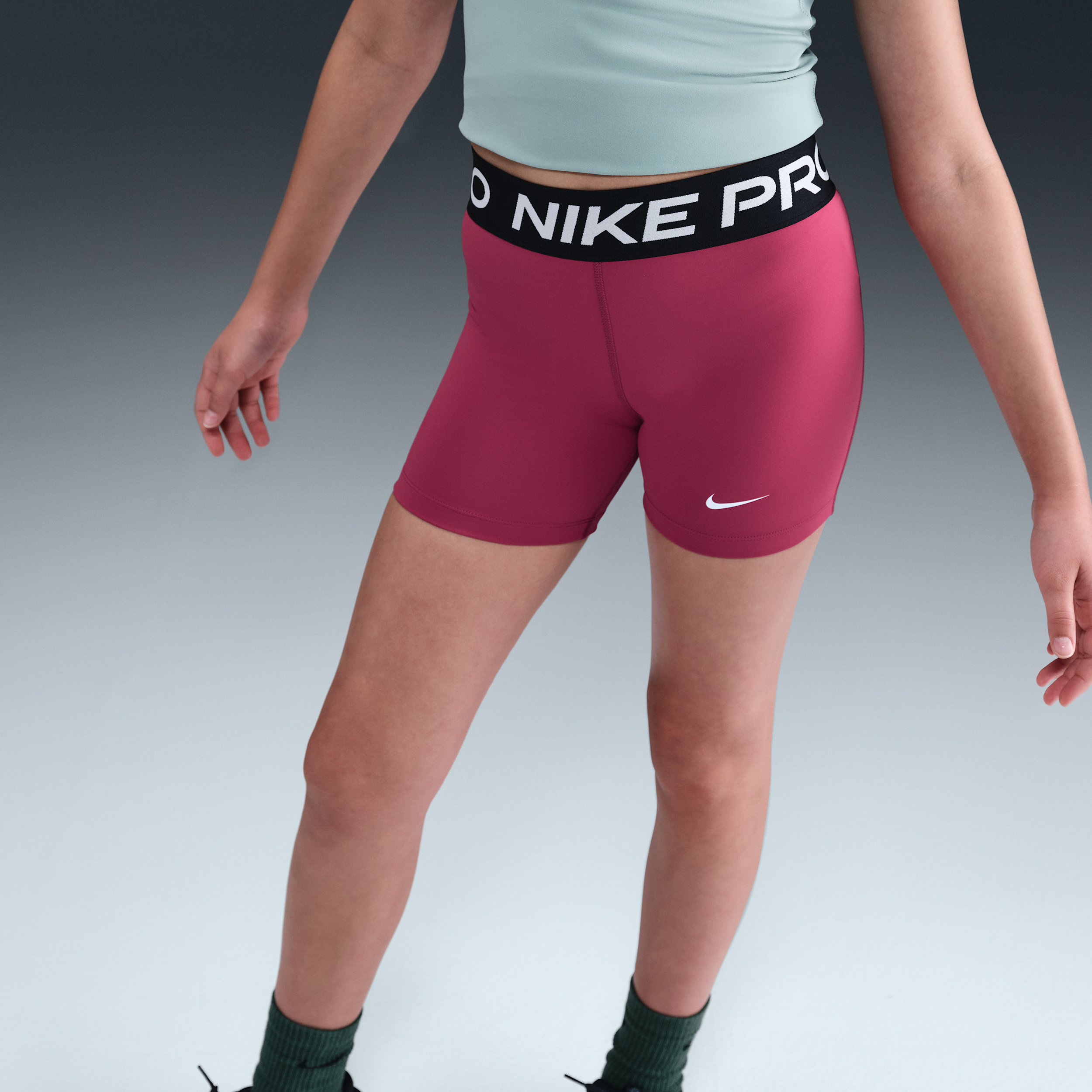 Thumbnail - Nike Pro Dri-FIT Shorts (ca. 8 cm) (Mädchen) - Lila