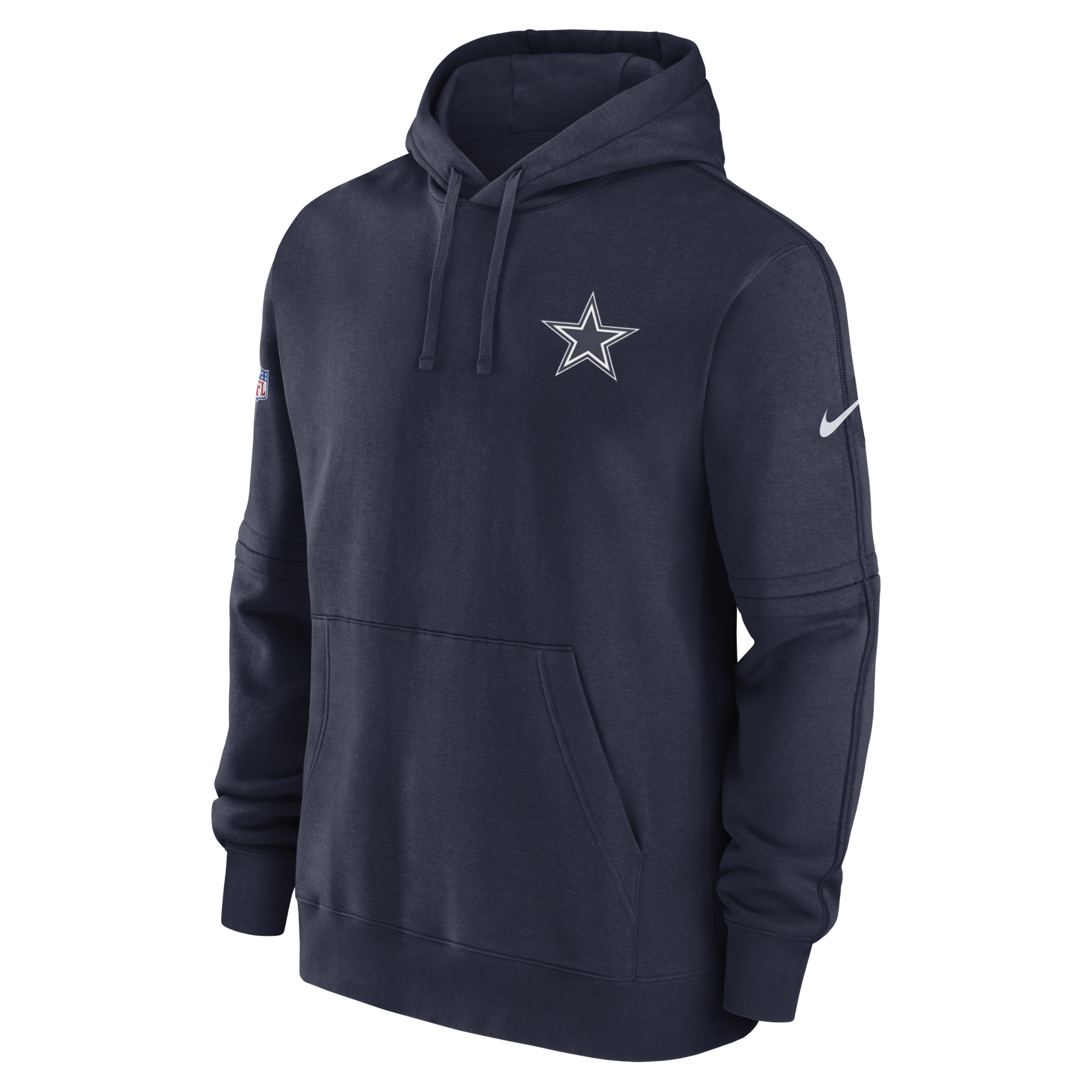 Sweat à capuche Nike NFL Dallas Cowboys Sideline Club pour homme - Bleu