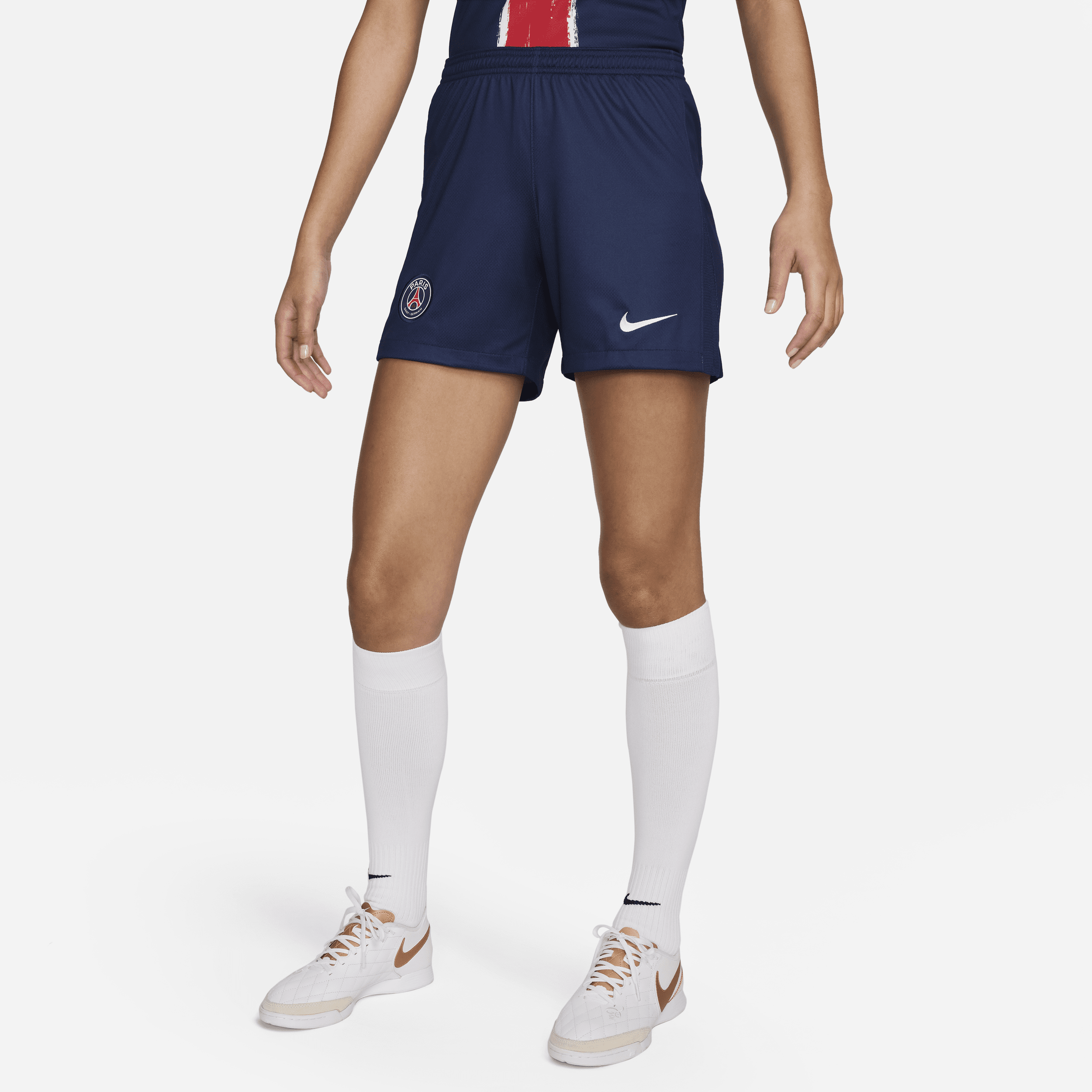 Short de foot Replica Nike Dri-FIT Paris Saint-Germain 2023/24 Stadium Domicile pour femme - Bleu