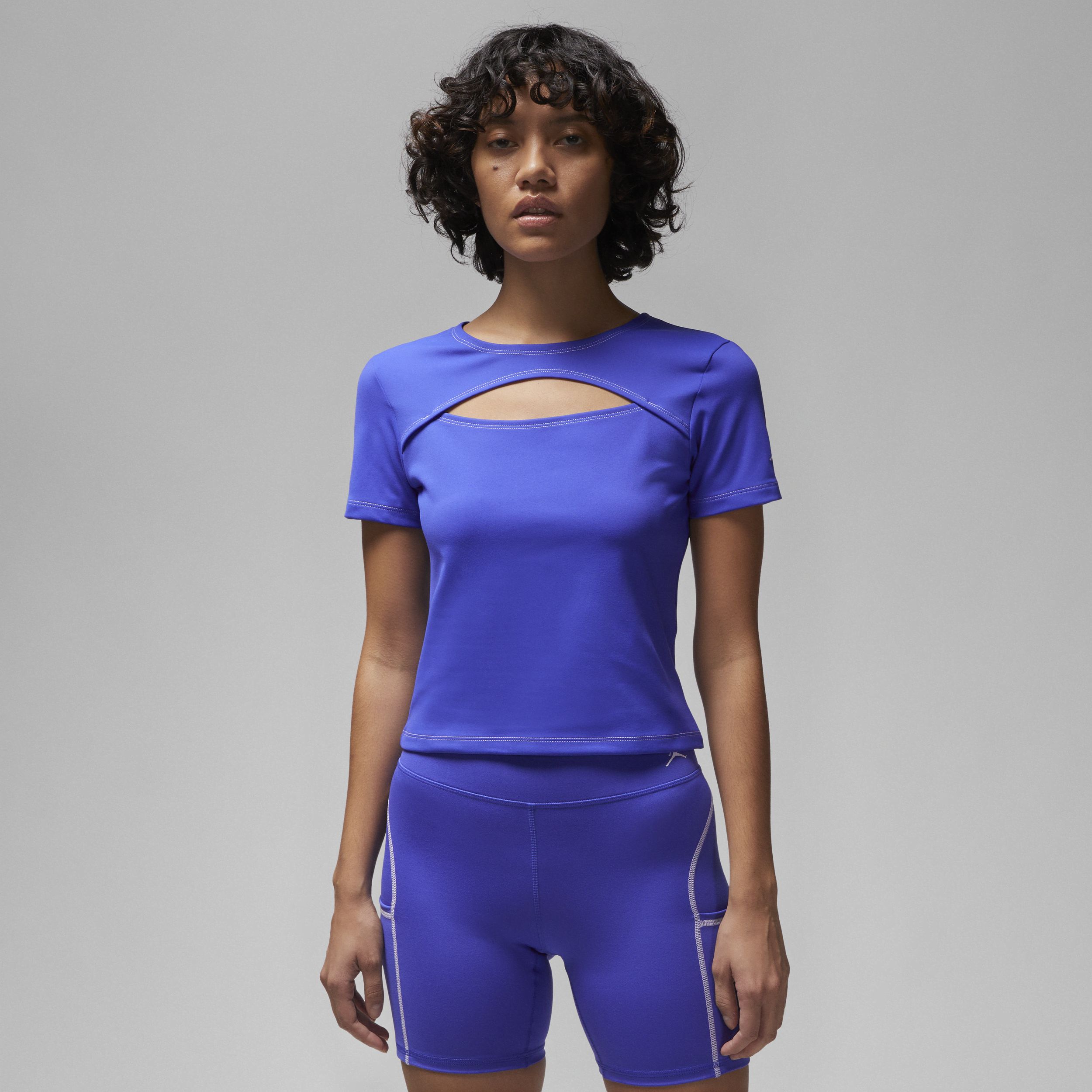 Haut avec découpe Jordan Sport pour femme - Bleu