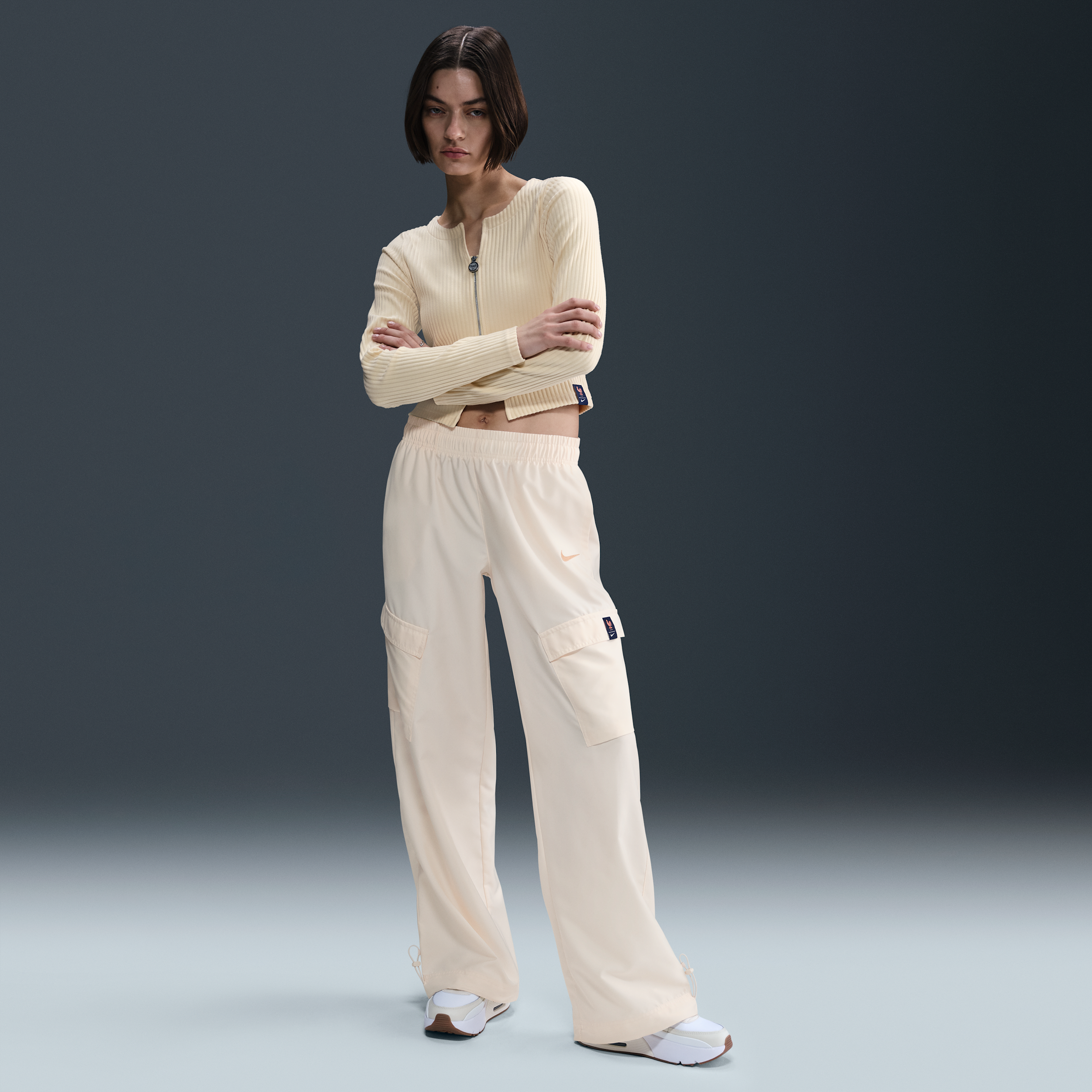 FFF Womens Nike Football Woven Cargo Pants - Brown - Polyester