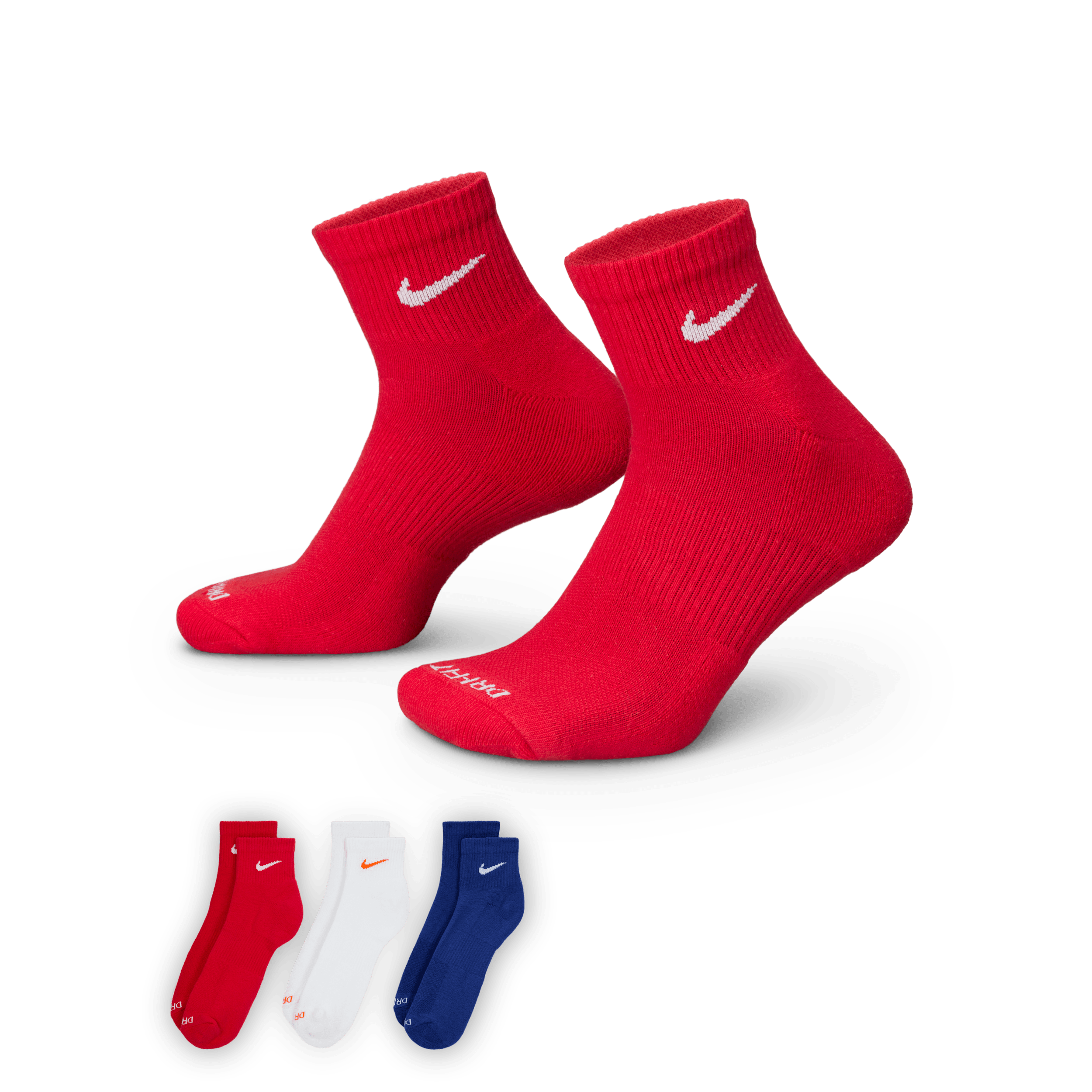 Thumbnail - Nike Everyday Plus Cushioned Trainings-Knöchelsocken (3 Paar) - Multi-Color