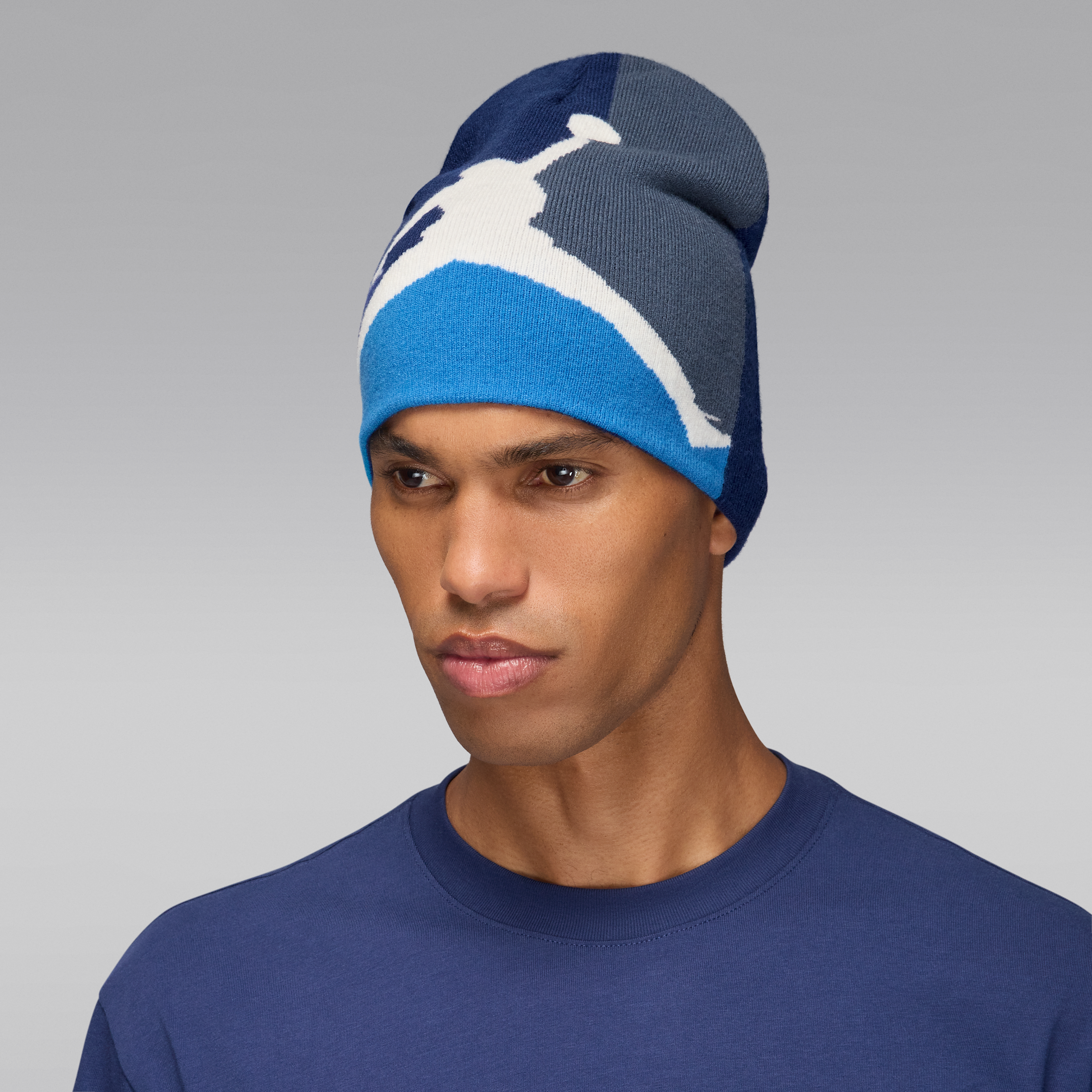 Nike Jordan Brooklyn Peak Beanie - Blue - Polyester