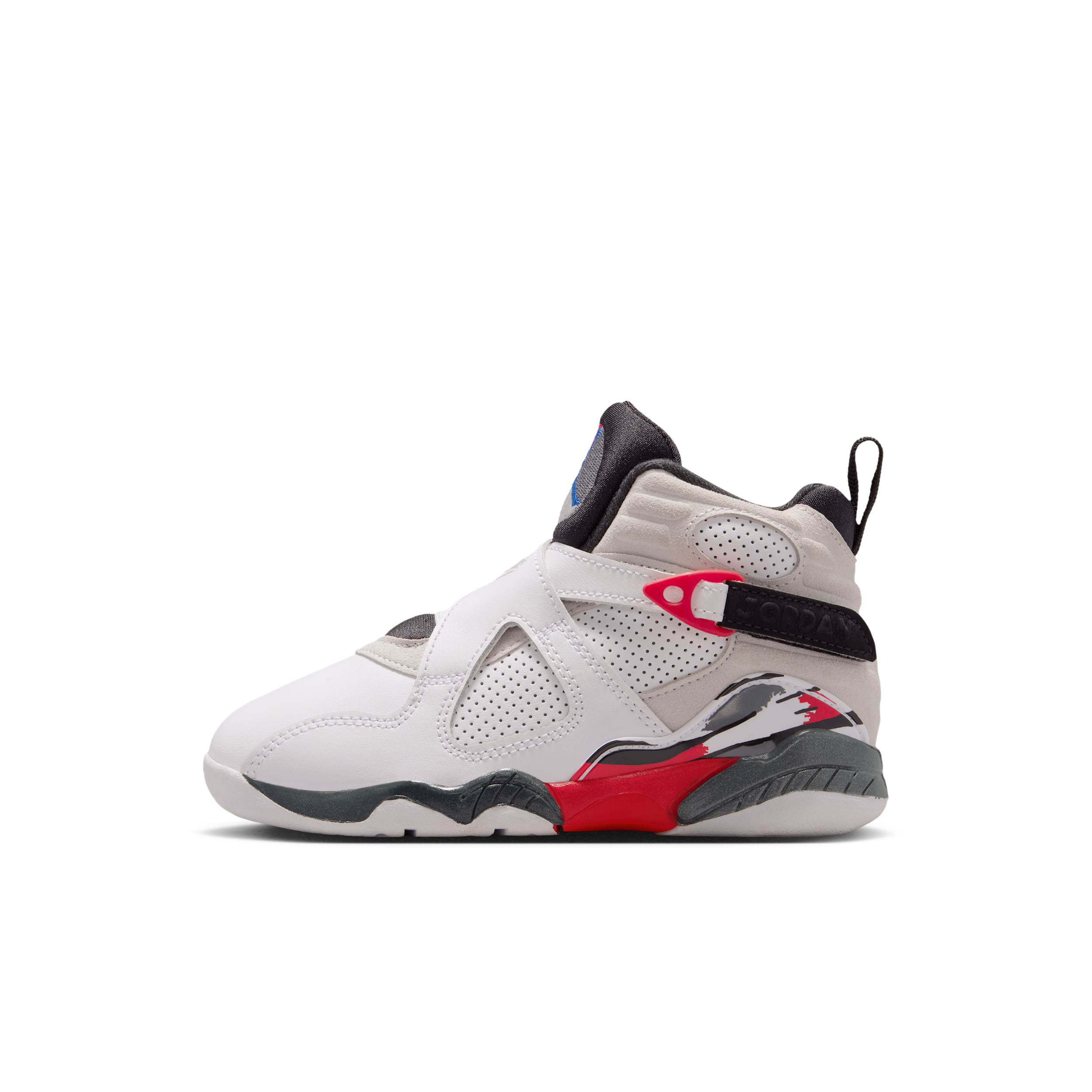 Scarpa Jordan 8 Retro "White and True Red" – Bambino/a - Bianco