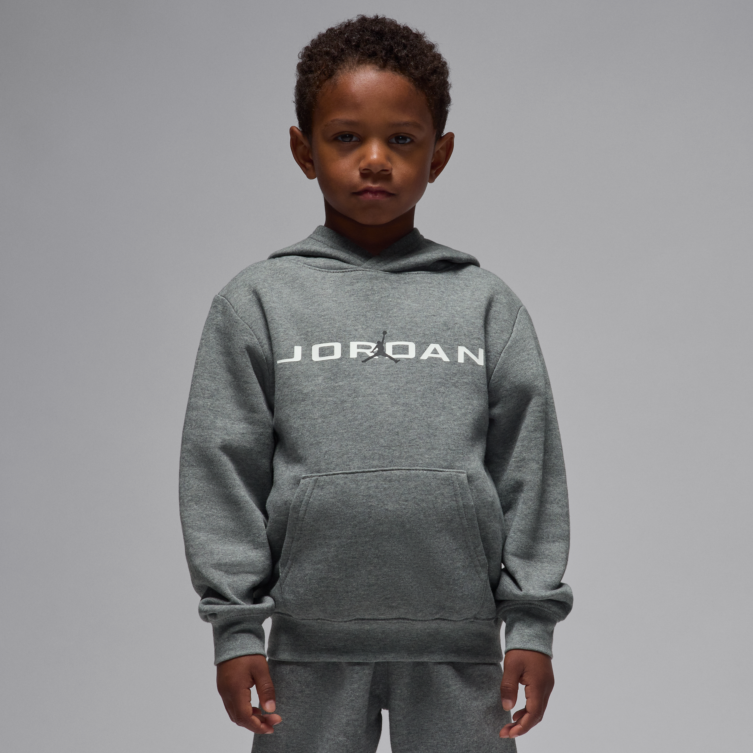 Thumbnail - Jordan Baseline zweiteiliges Fleece-Set (jüngere Kinder) - Grau