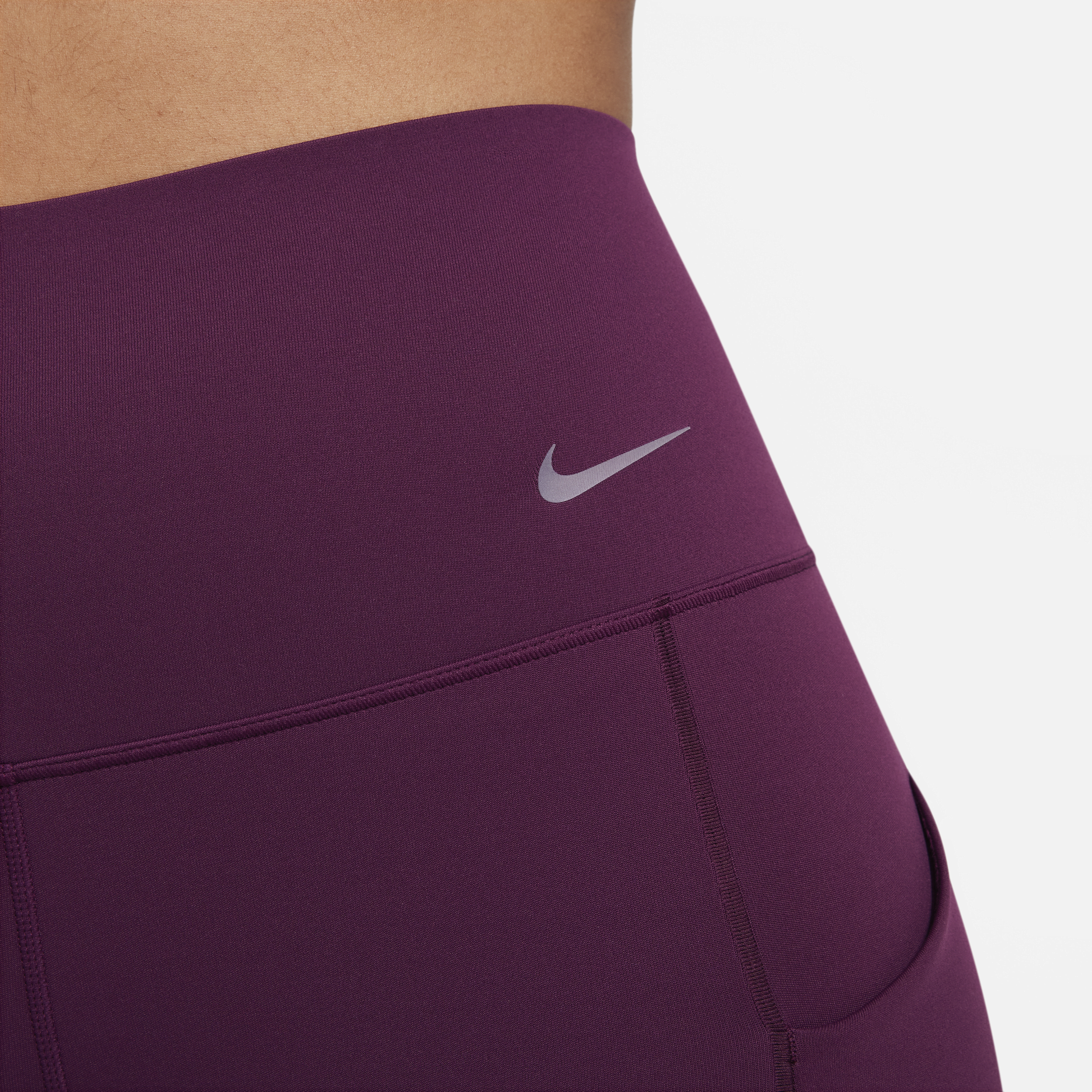 Nike Universa Lange legging met hoge taille zakken en medium ondersteuning voor dames Rood