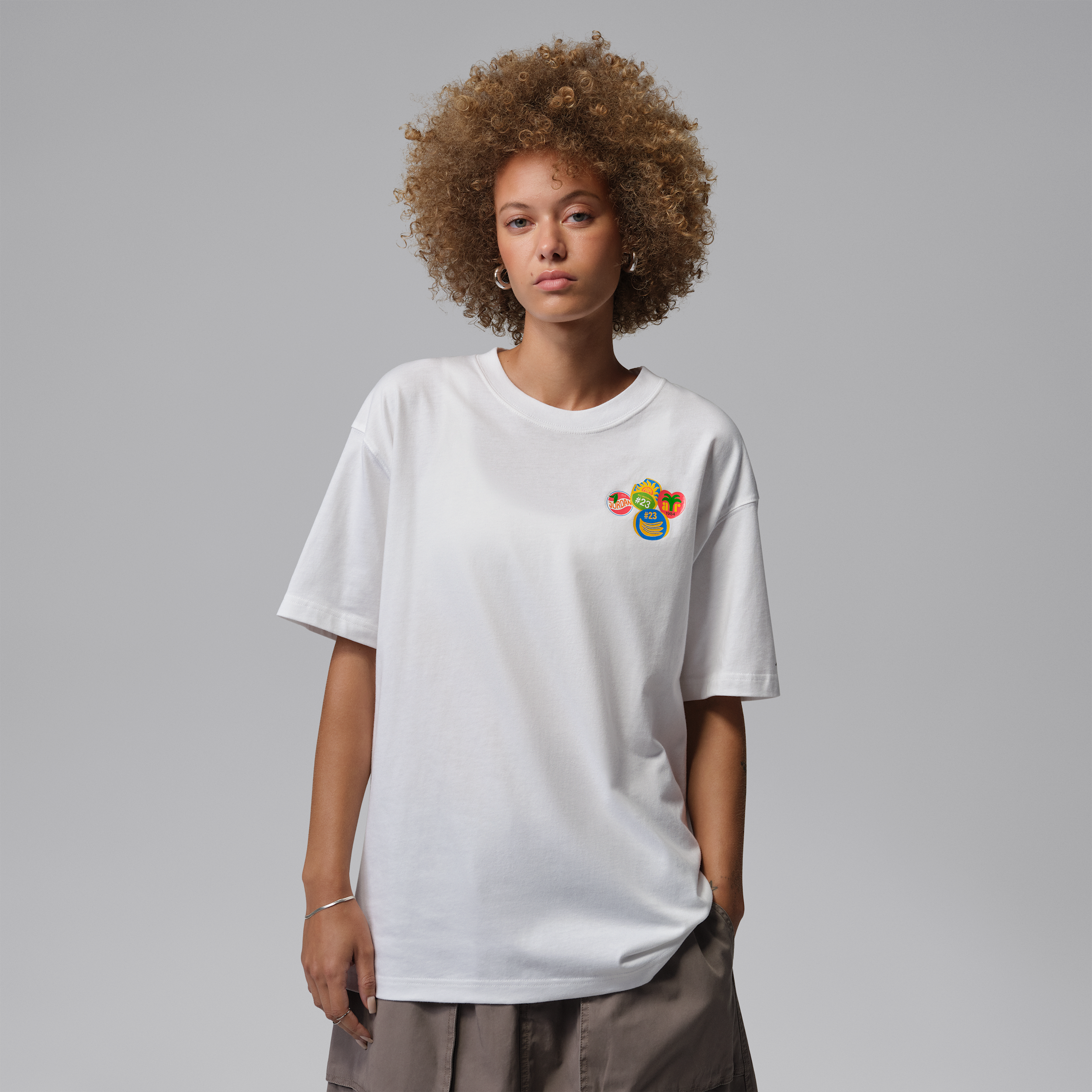 Thumbnail - Jordan Brooklyn T-Shirt mit Grafik (Damen) - Weiß