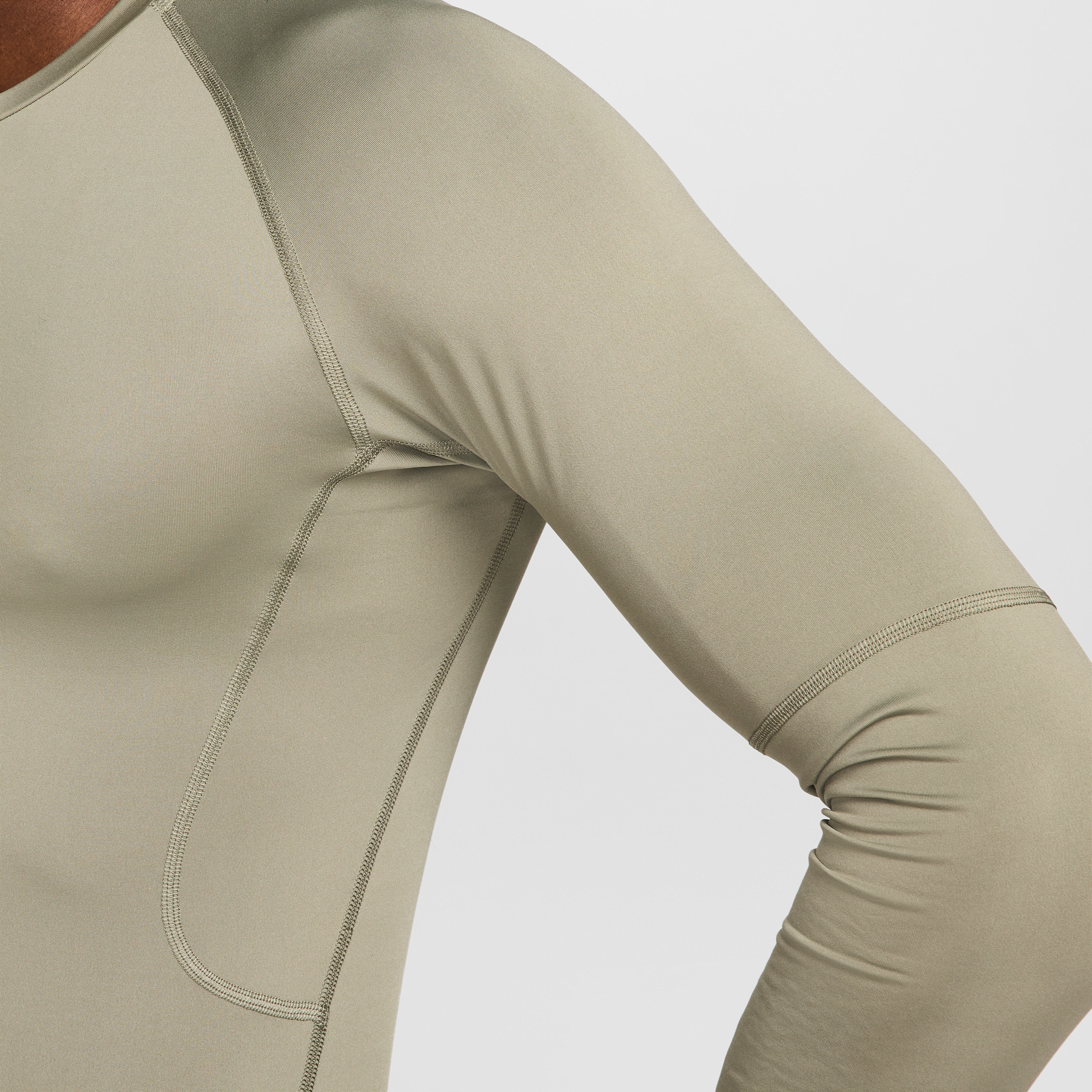 Haut de fitness ajusté à manches longues Dri-FIT Nike Pro pour homme - Vert