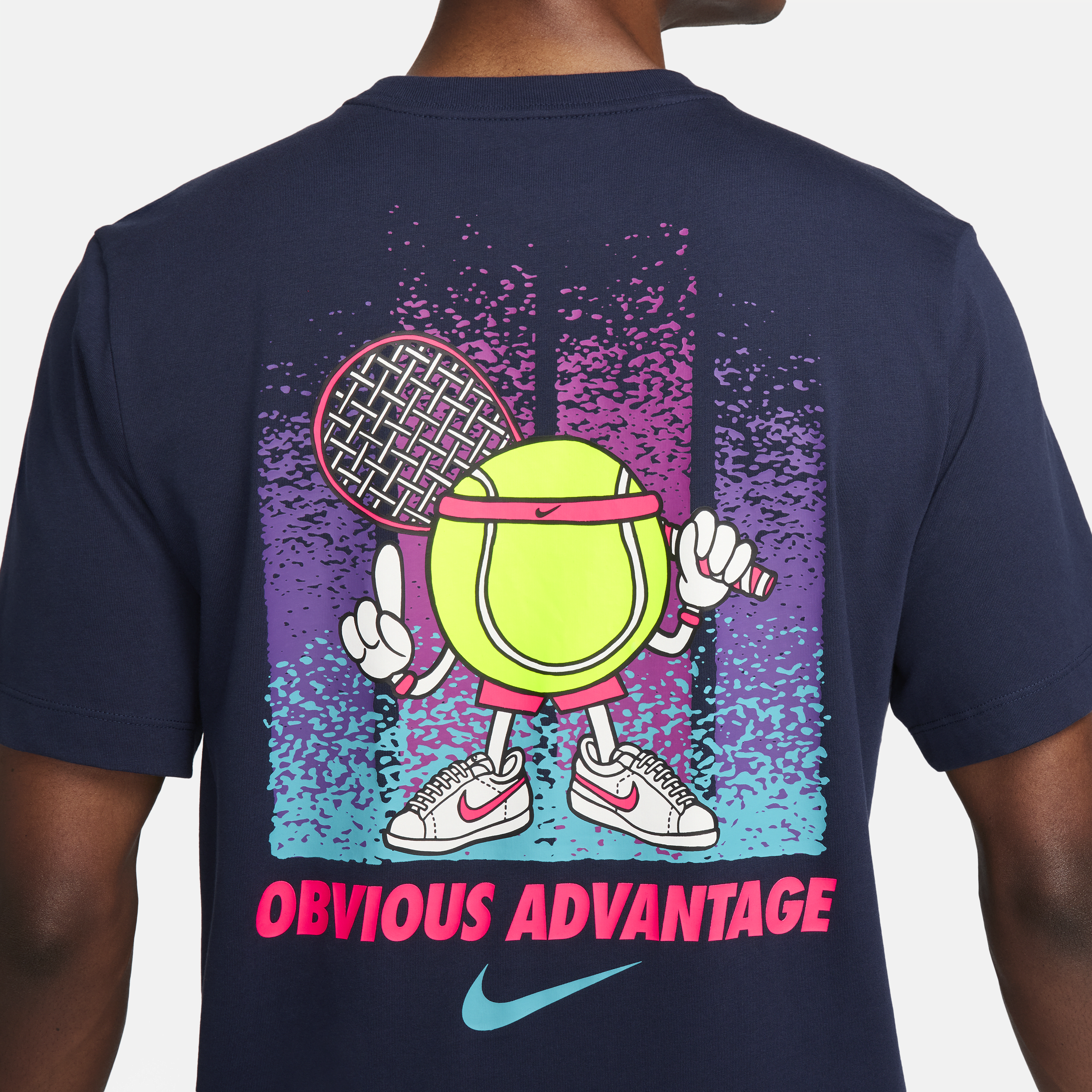 Nike Court tennisshirt voor heren Blauw