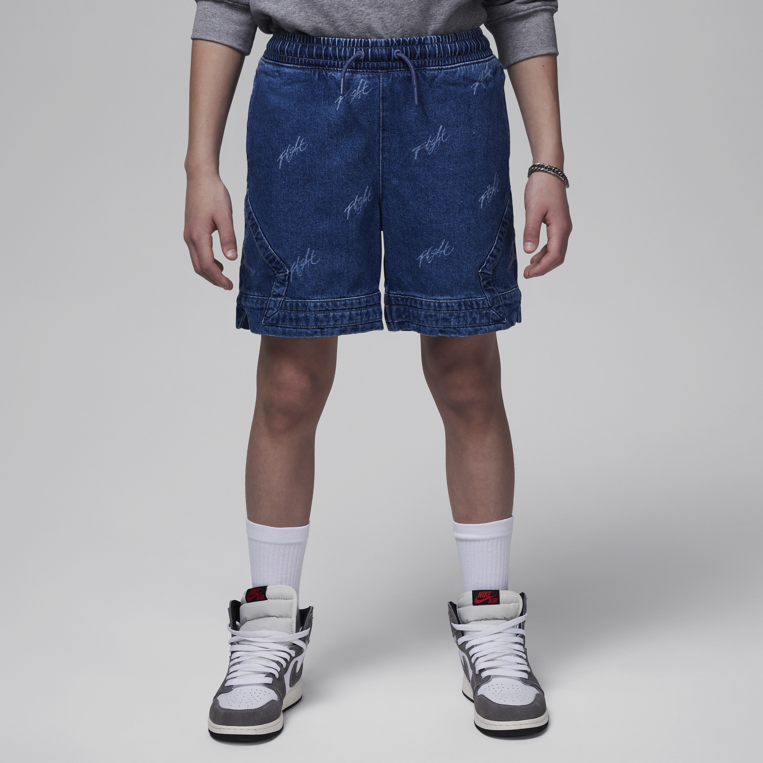 Short en denim Jordan MJ Flight Heritage pour ado - Bleu