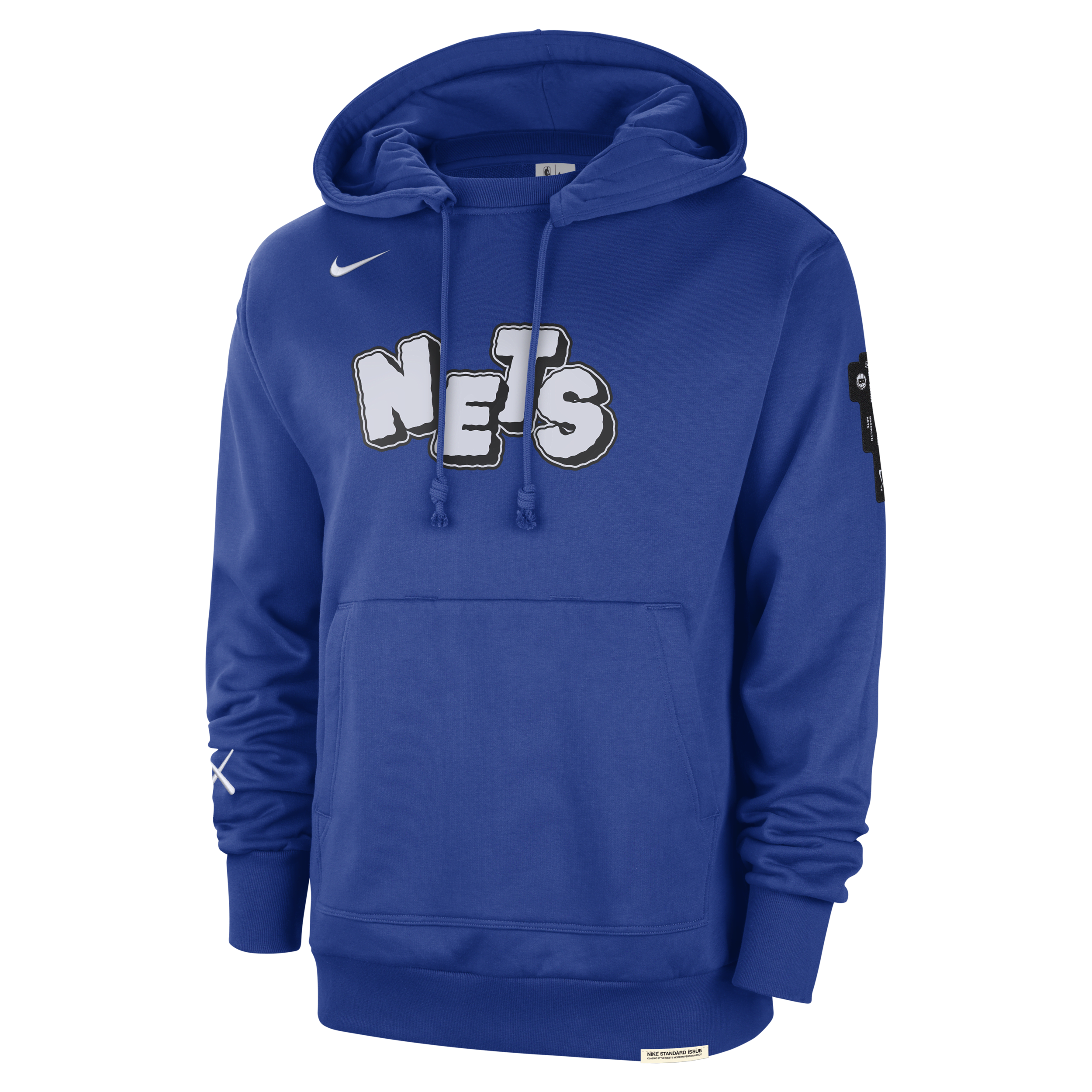 Nike Brooklyn Nets Standard Issue 2023 24 City Edition NBA Courtside hoodie voor heren Blauw
