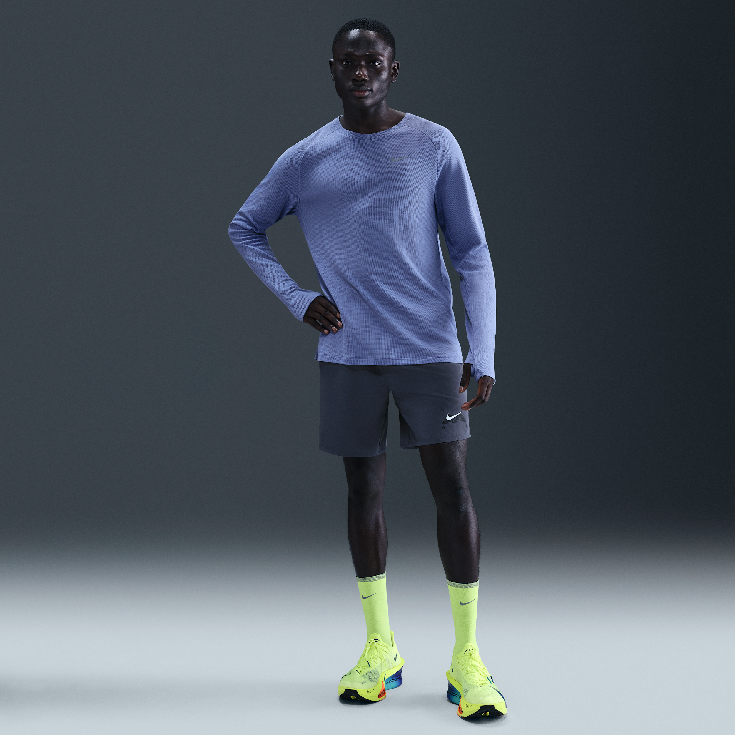 Thumbnail - Nike Challenger Shorts mit Innenslip (ca. 18 cm, Herren) - Blau