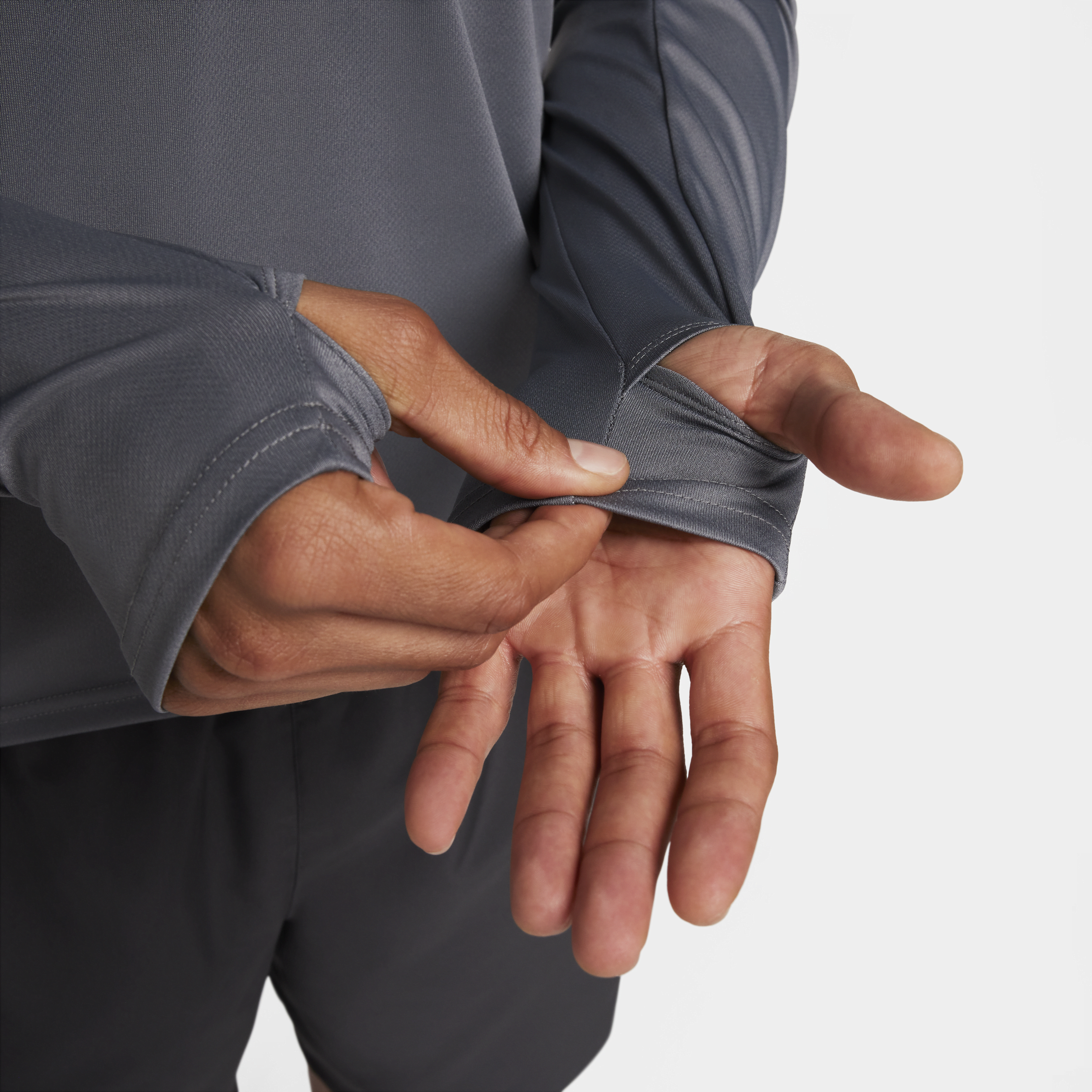 Haut de running à demi-zip Dri-FIT Nike Pacer pour homme - Gris