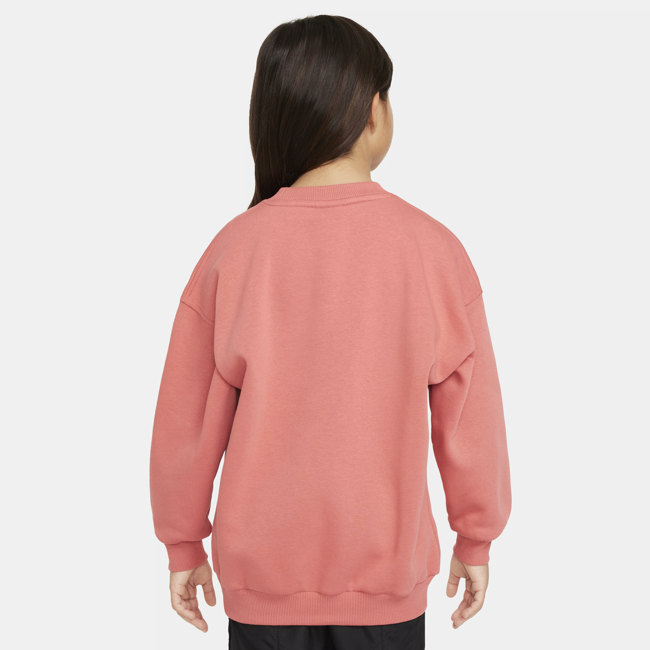 Nike Sportswear Club Fleece oversized sweatshirt voor meisjes Rood
