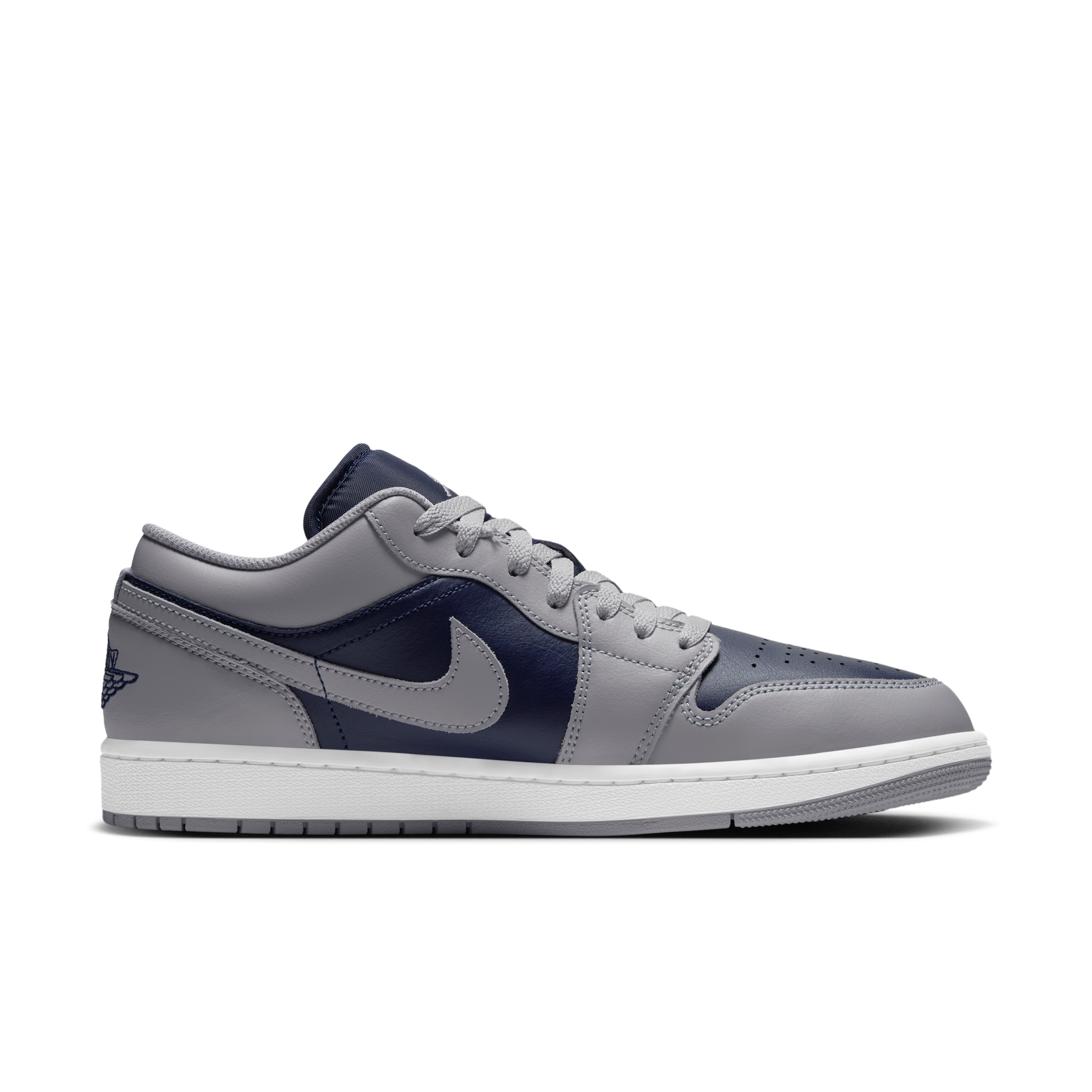 Air Jordan 1 Low 'Tech Grey White College Navy' | Men's Size 10 - 553558-058