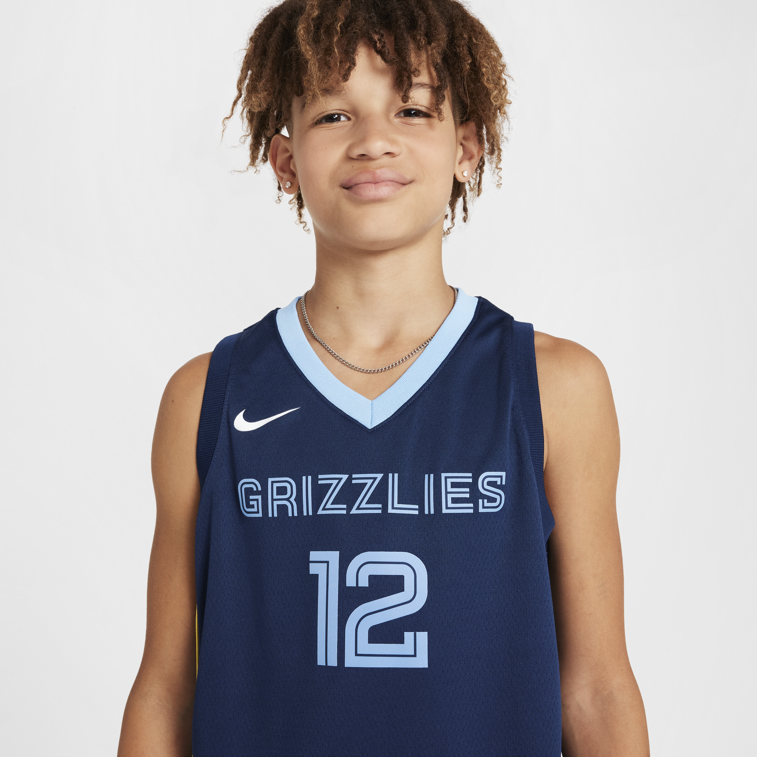 Nike Memphis Grizzlies 2023 24 Icon Edition Swingman NBA-jersey voor kids Blauw