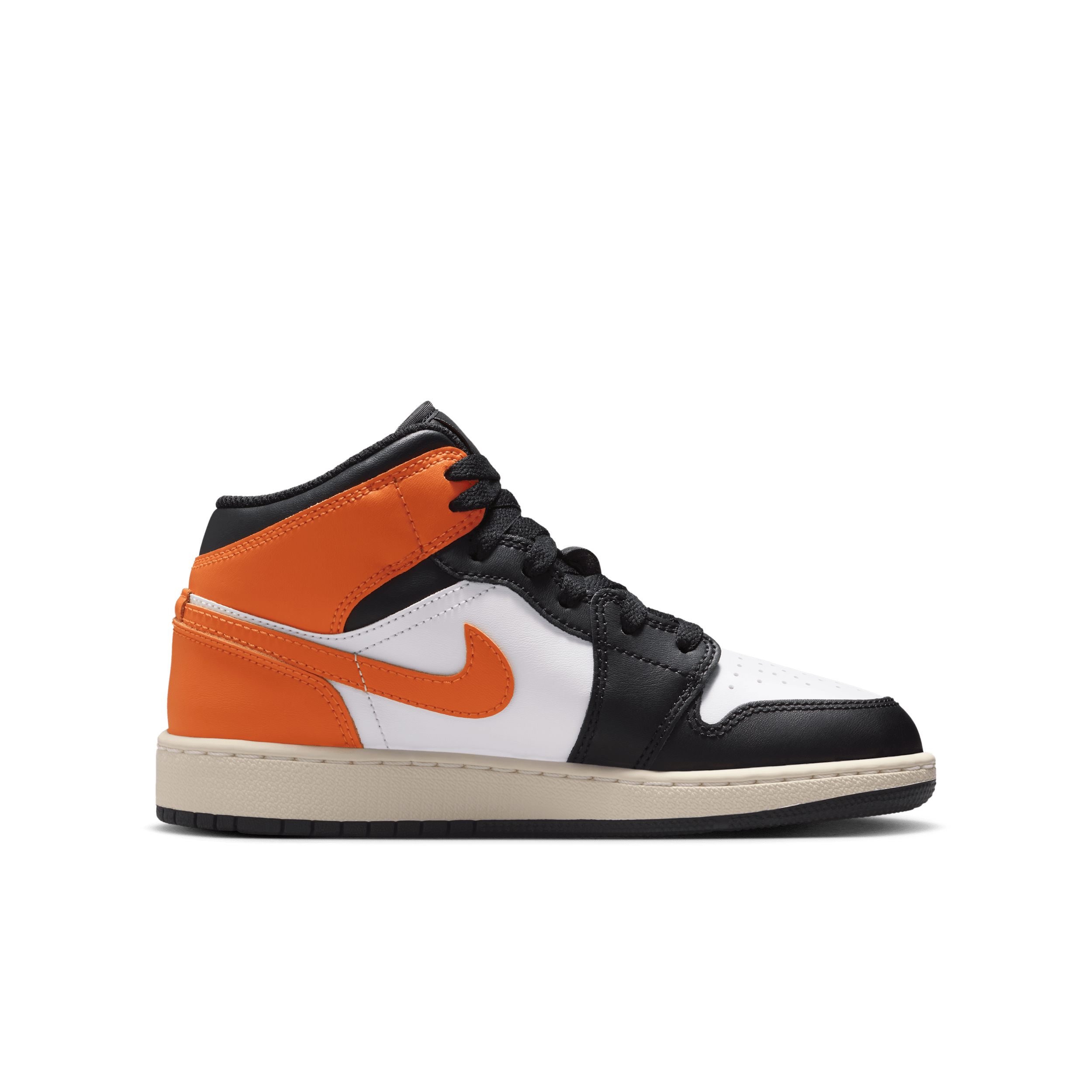 Thumbnail - Air Jordan 1 Mid Schuh für ältere Kinder - Orange