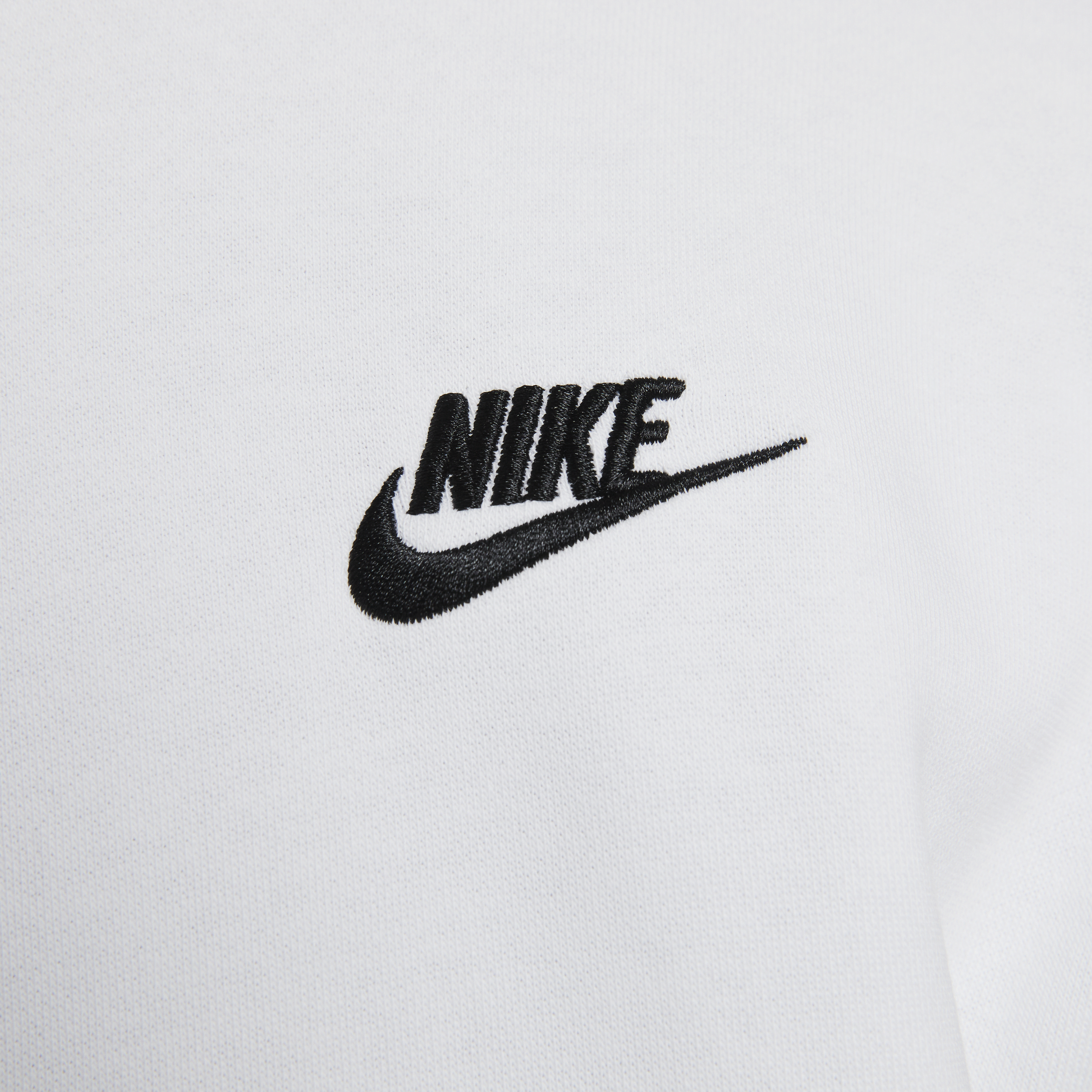 Sweat à capuche et zip Nike Sportswear Club Fleece pour Homme - Blanc