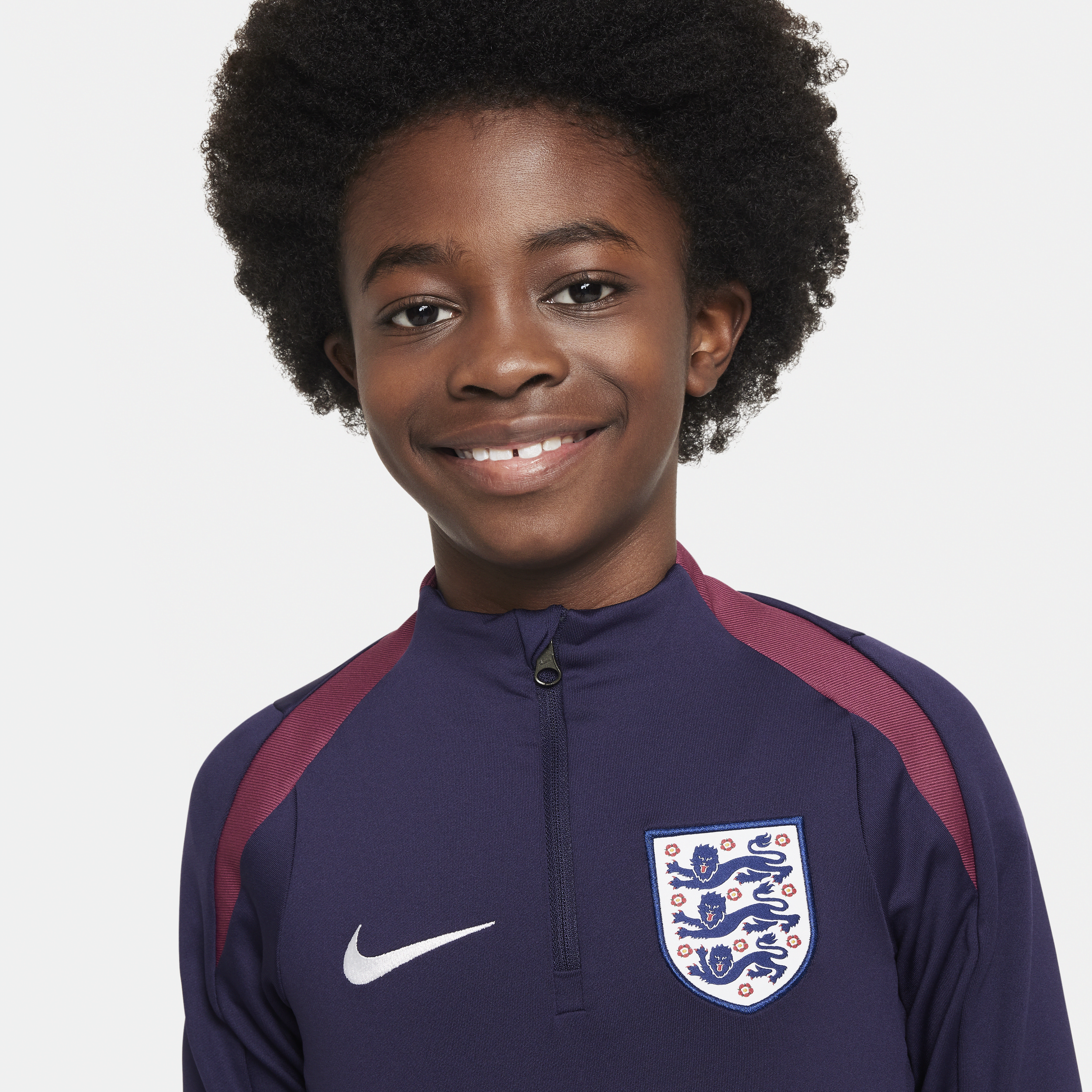 Nike Engeland Strike Dri-FIT voetbaltrainingstop voor kids Paars