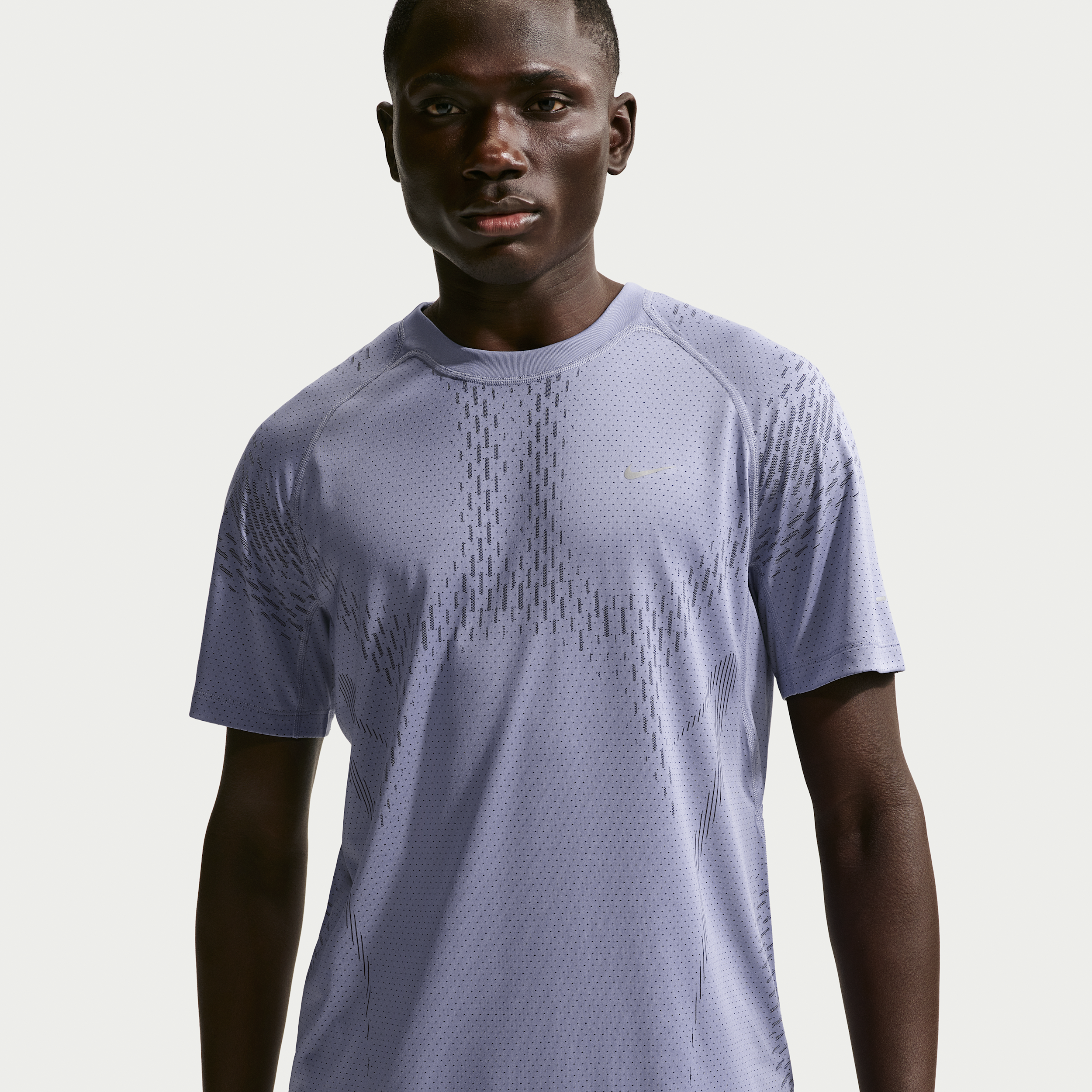 Nike Stride Dri-FIT ADV hardlooptop met korte mouwen voor heren - Paars