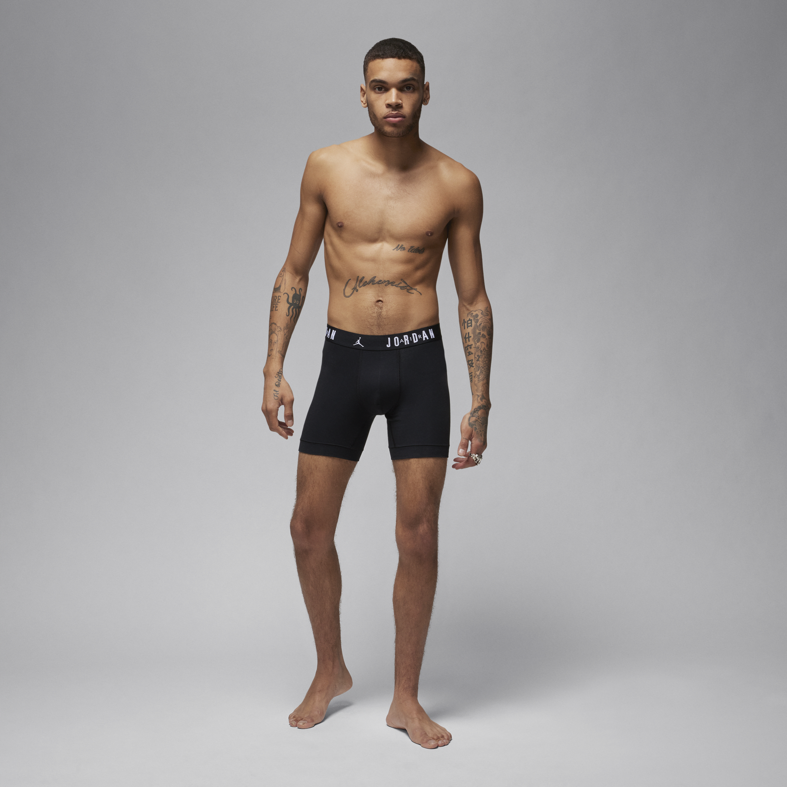 Jordan Flight Cotton boxershorts voor heren (3 stuks) Zwart
