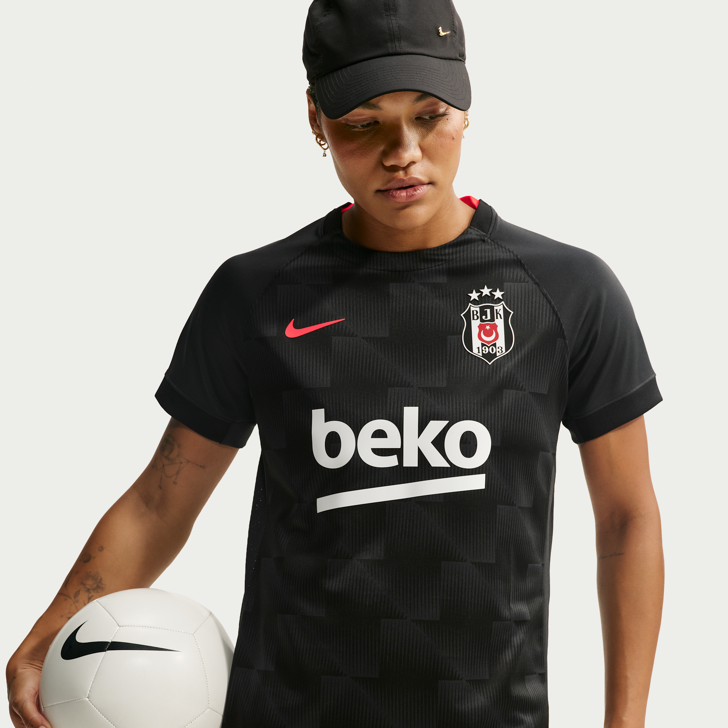 Beşiktaş J.K. 2026/27 Third Nike Dri-FIT Replica-fodboldtrøje til kvinder - sort