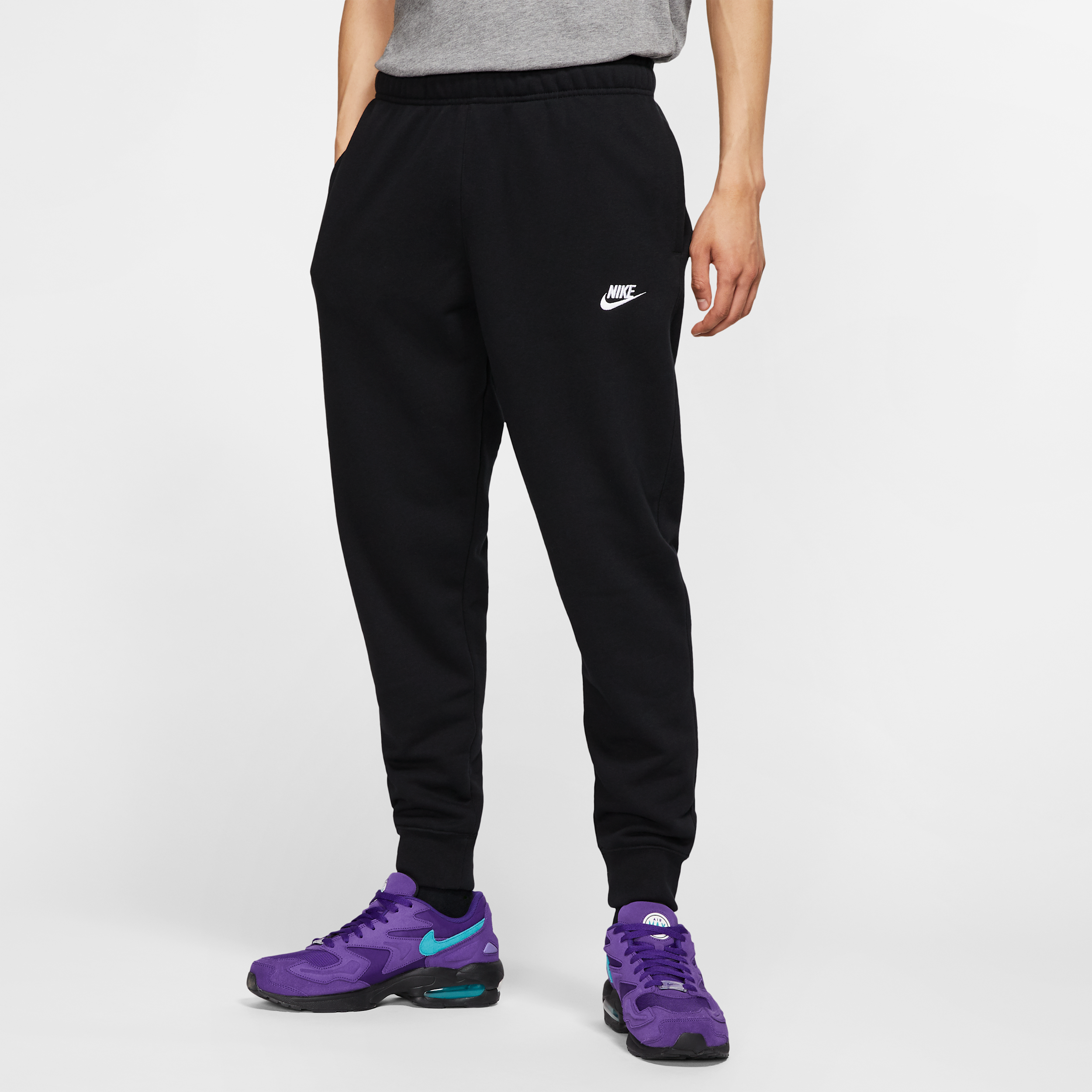 Thumbnail - Nike Club Herren-Jogginghose - Schwarz