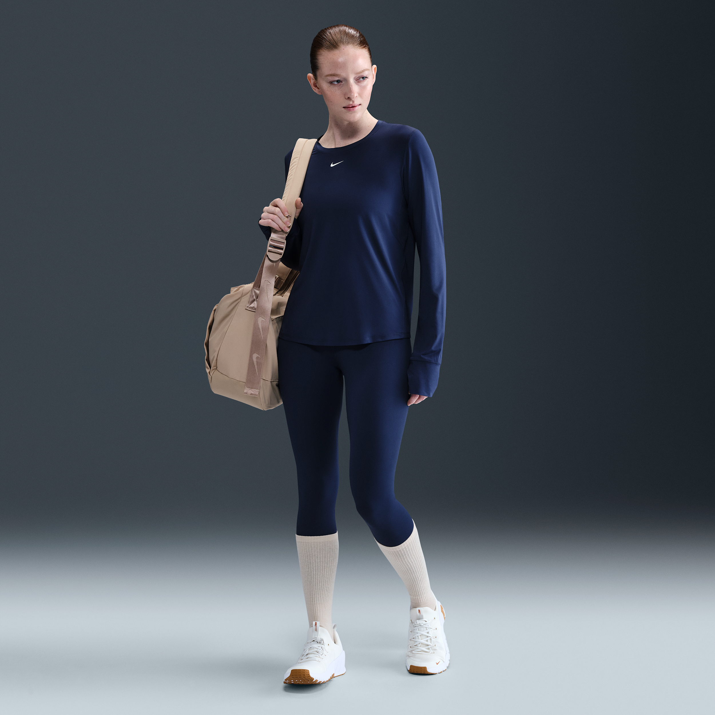 Thumbnail - Nike One 7/8-Leggings mit hohem Bund für Damen - Blau