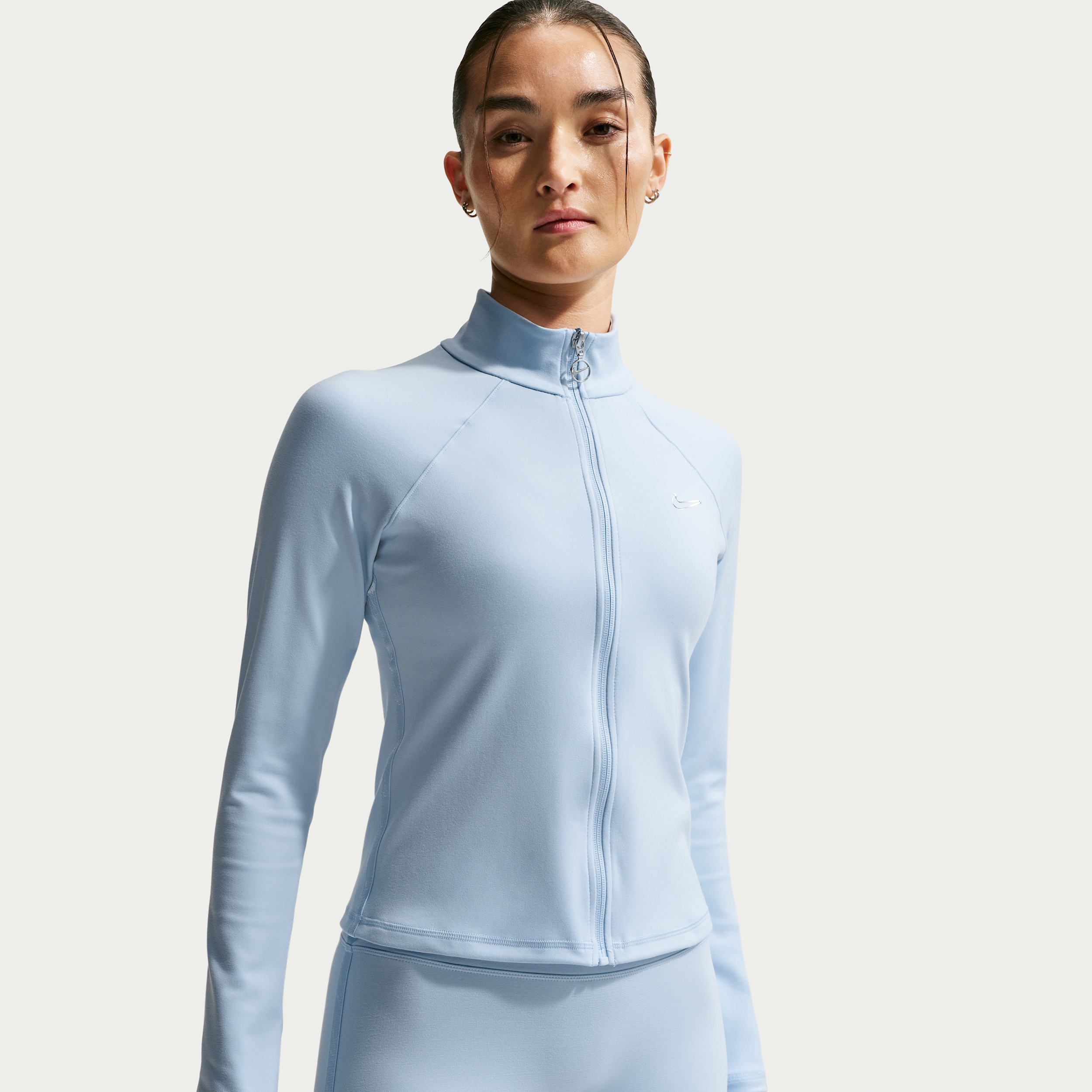 Nike Womens Long-Sleeve Jacket - Blue - Polyester/Elastane